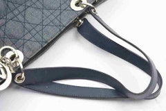 Dior Quilted Cannage Denim Lady Dior Tote Bag  858373