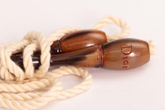 Dior Rare Vintage Resin Tortiseshell Skipping Rope Belt