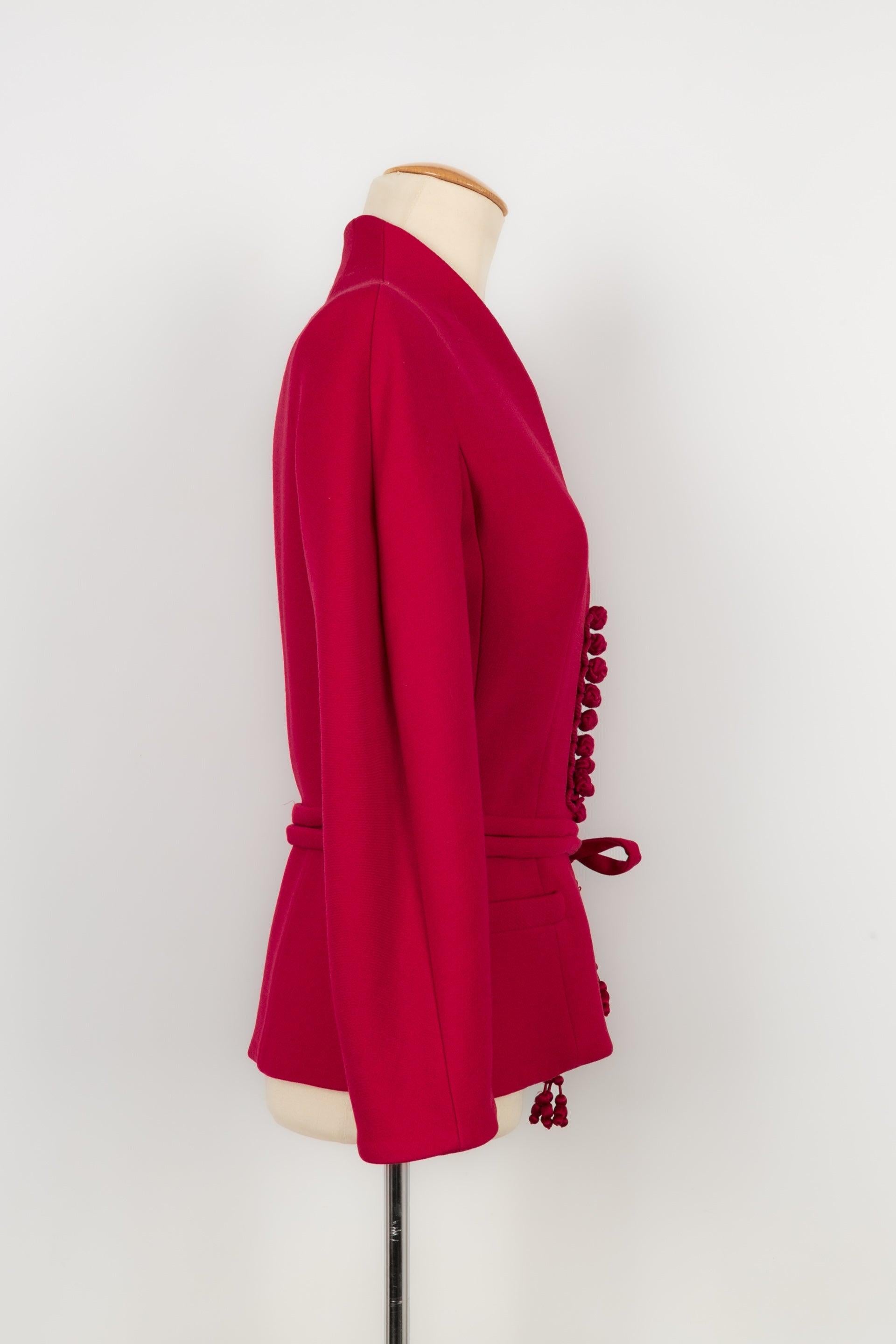 Red Dior Raspberry Wool Jacket Winter, 2009
