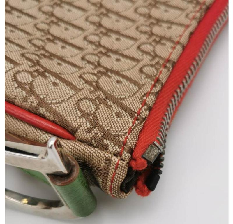 Dior Rasta Trotter Saddle Crossbody Bag Multicolor Canvas Strap For Sale 4