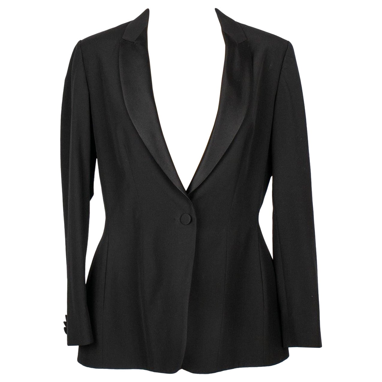 Dior Rauchjacke aus Rohwolle und schwarzer Seide, 2003