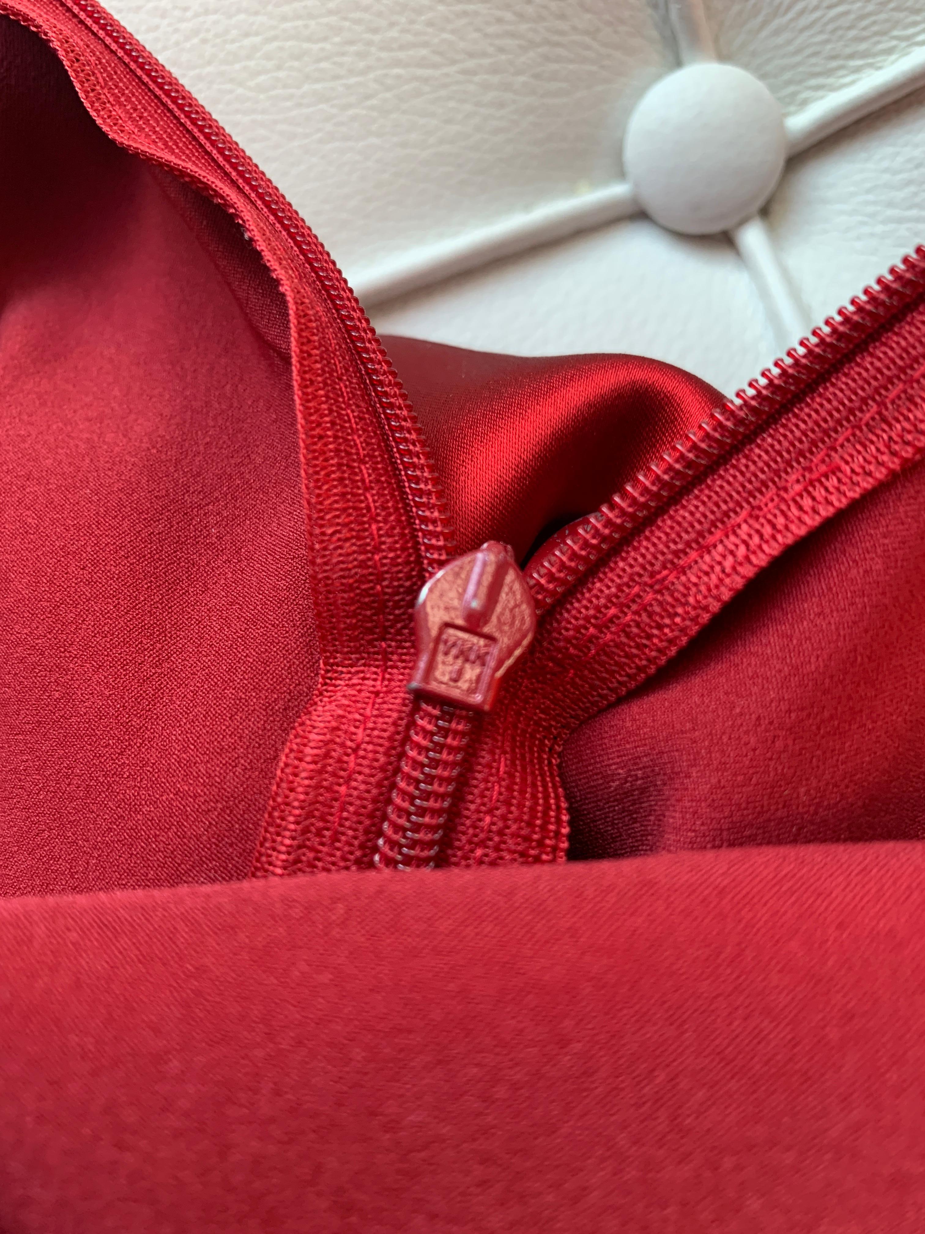 Dior red 2004 dress For Sale 8