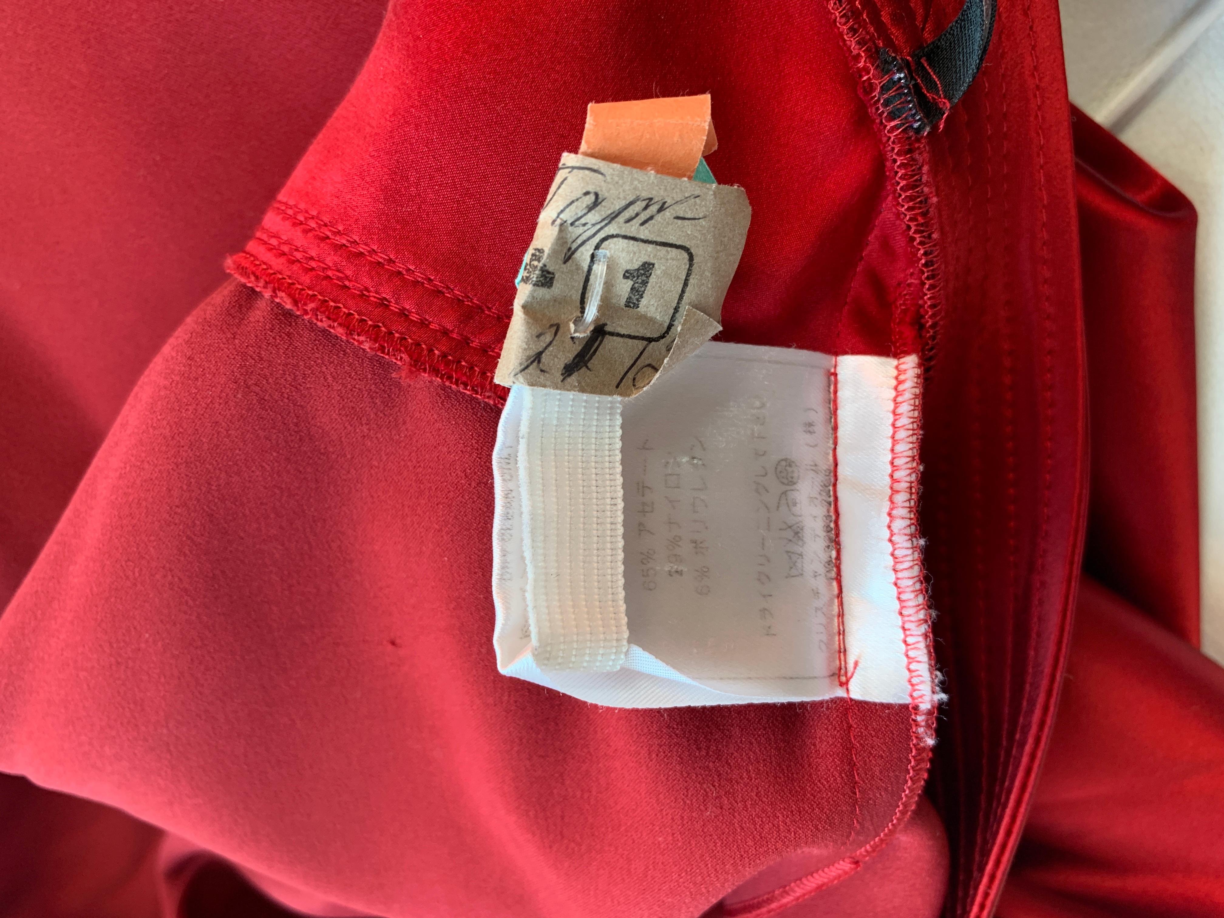 Dior red 2004 dress For Sale 10