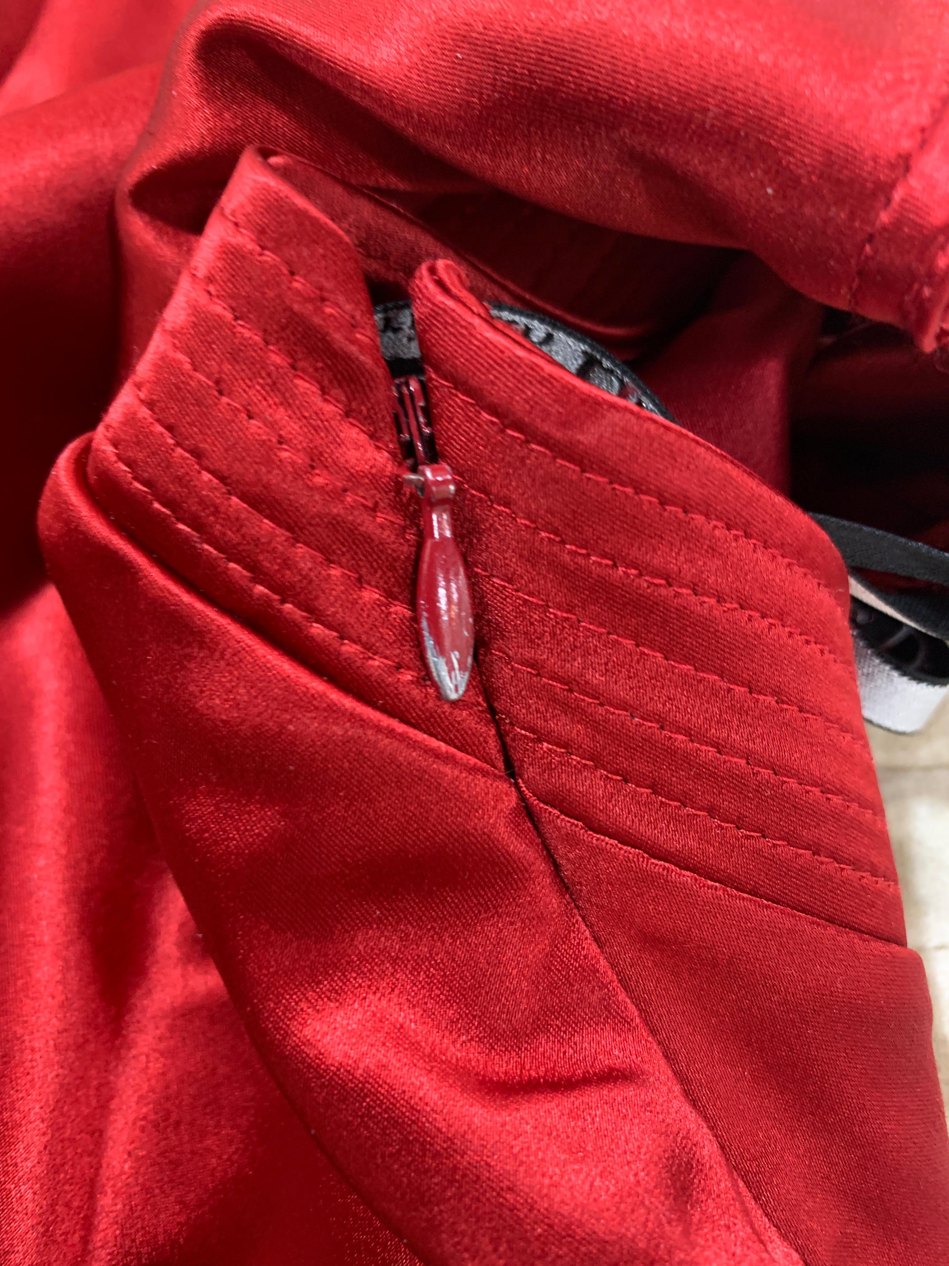 Dior red 2004 dress For Sale 14