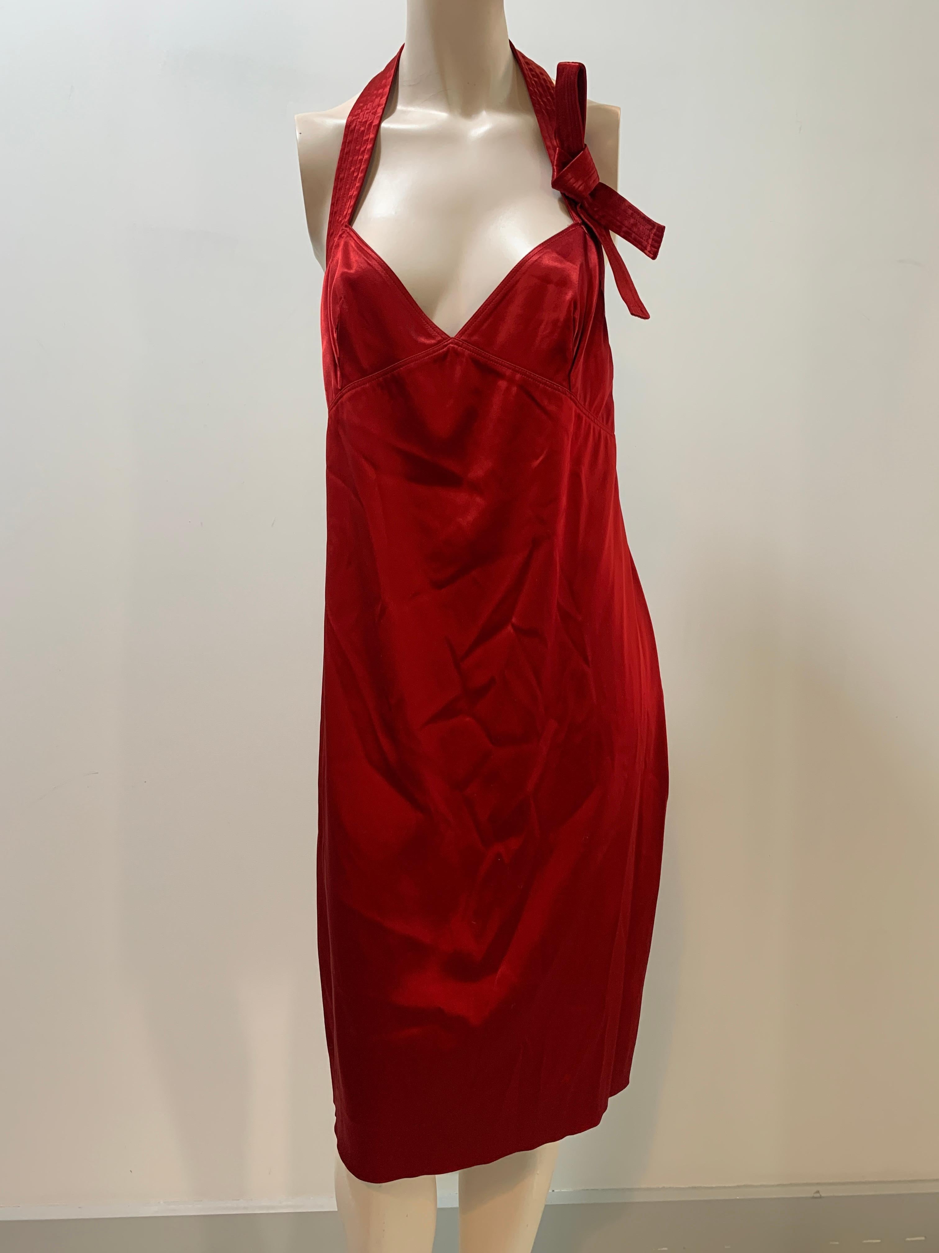 Christian Dior & John Galliano 2004 fall evening red dress
John Galliano for Christian Dior
Collection: fall 2004
Christian Dior number 4A12066350
Country of production: France
Marked Size: FR 40 USA 8 IT44
Composition: 65% Acetate, 20% Nylon, 6%