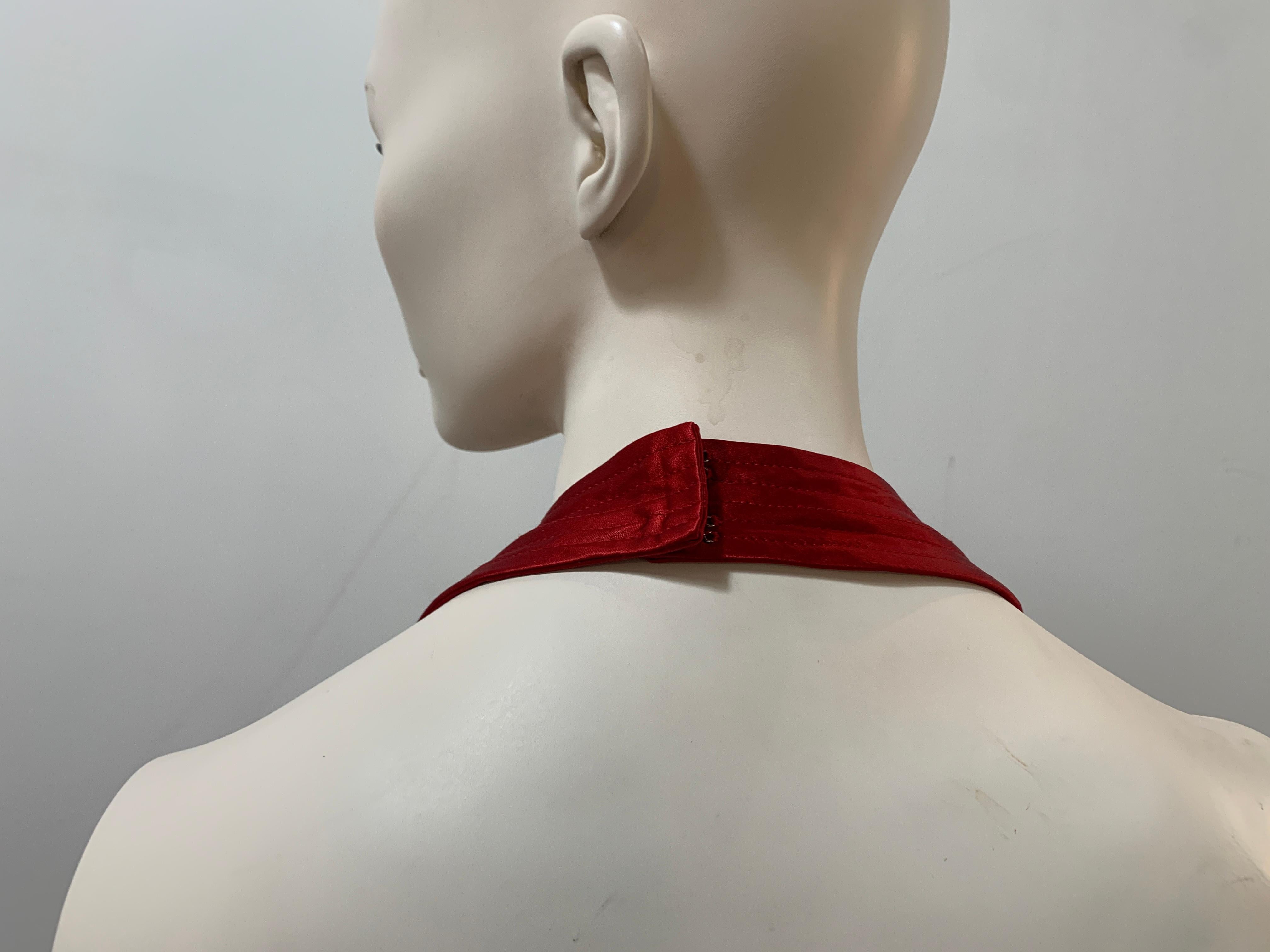 Dior red 2004 dress For Sale 2