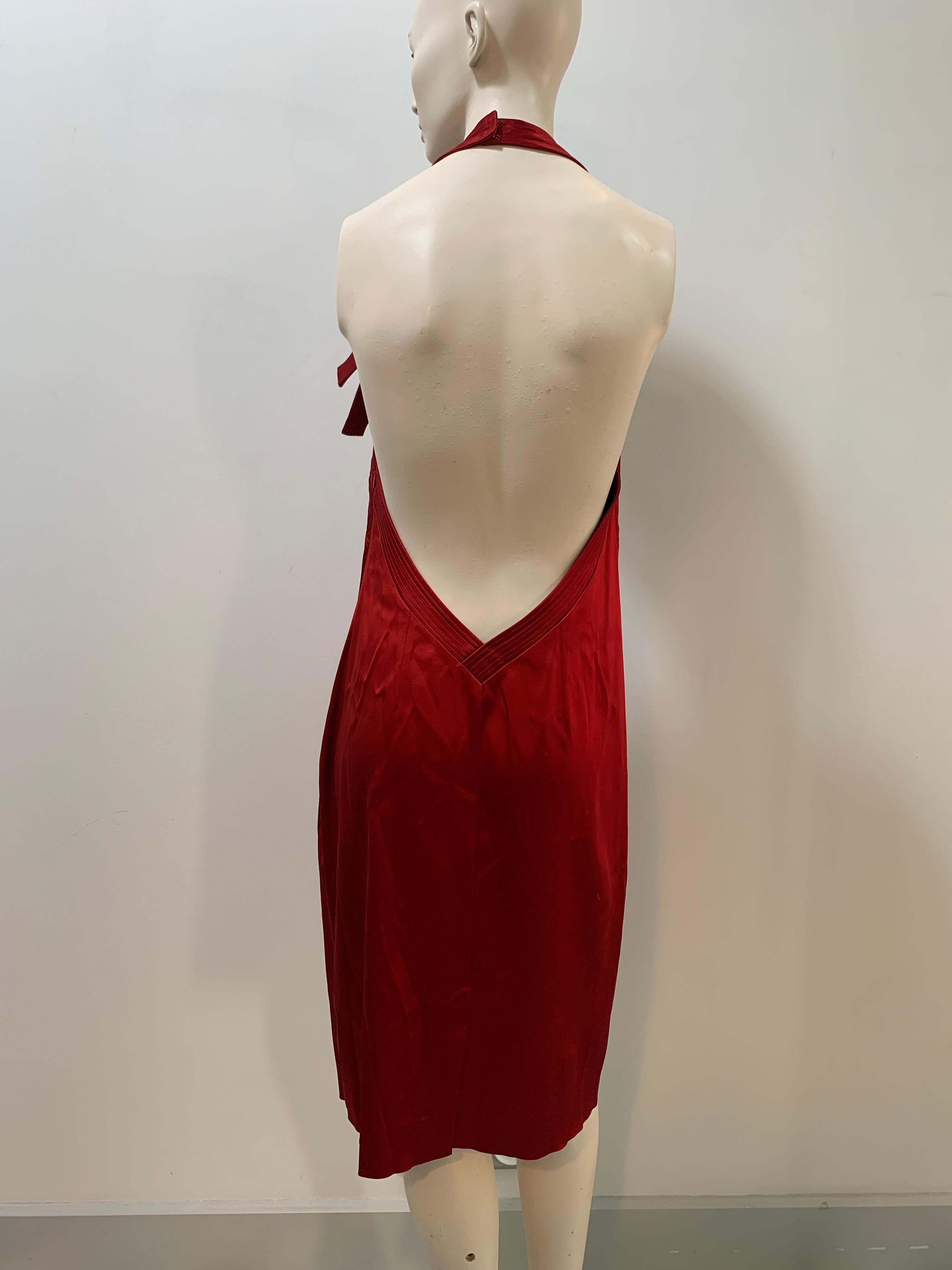 Dior red 2004 dress For Sale 3