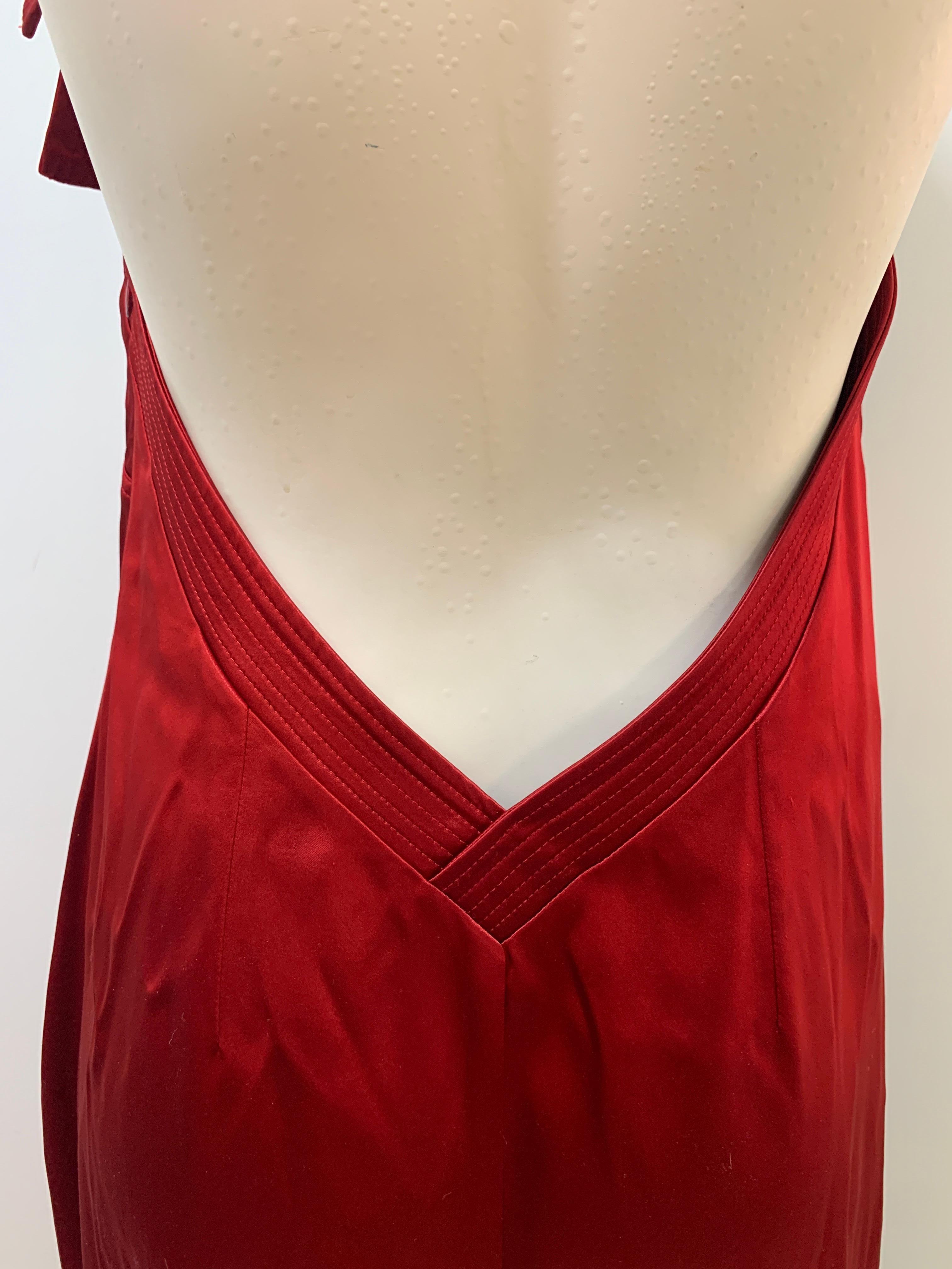 Dior red 2004 dress For Sale 5