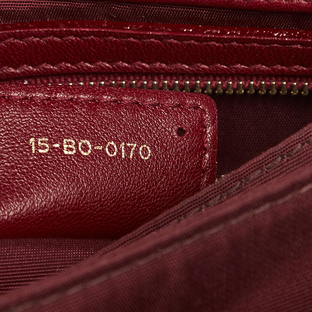 Dior Red Cannage Leather Delidior Flap Shoulder Bag 6
