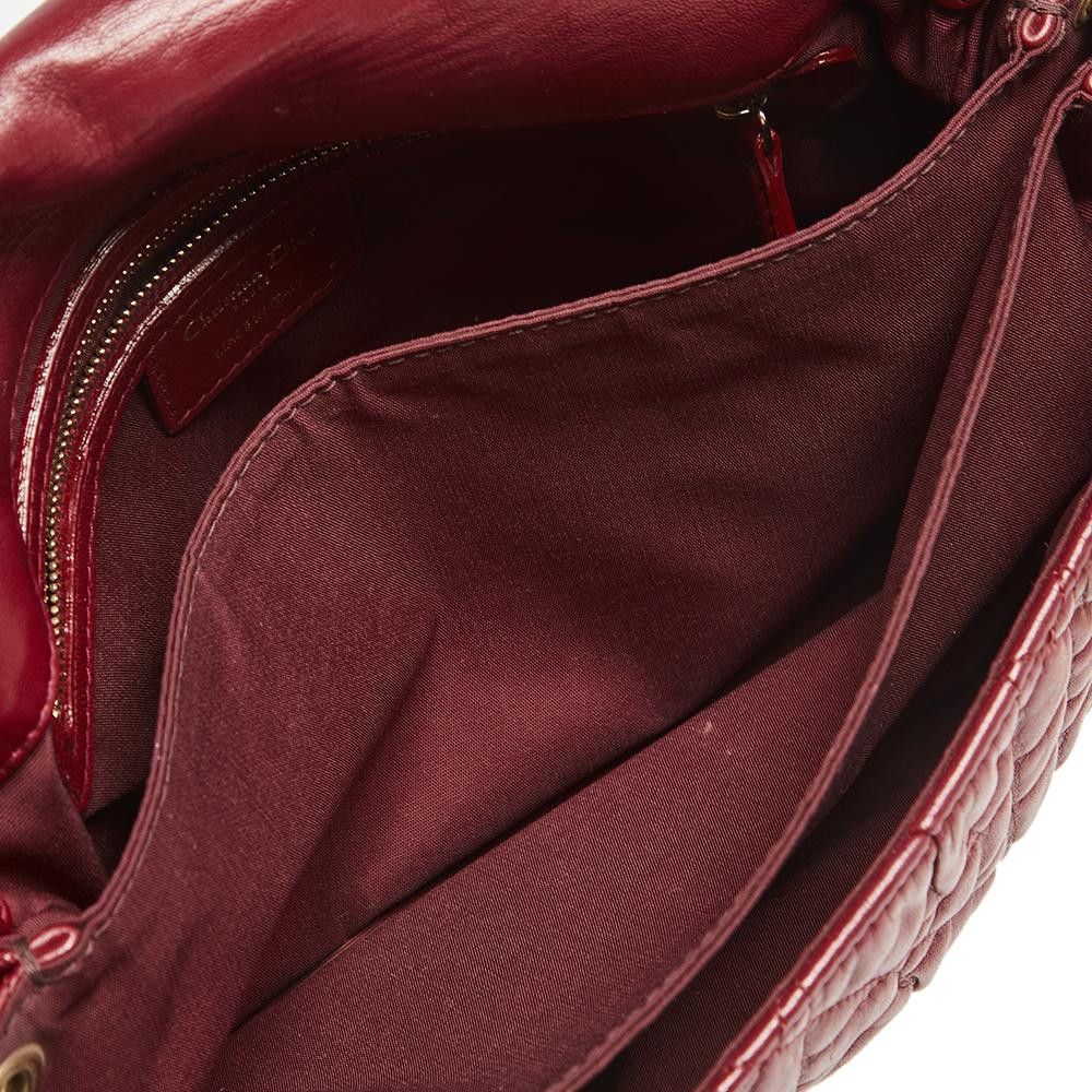 Dior Red Cannage Leather Delidior Flap Shoulder Bag 4
