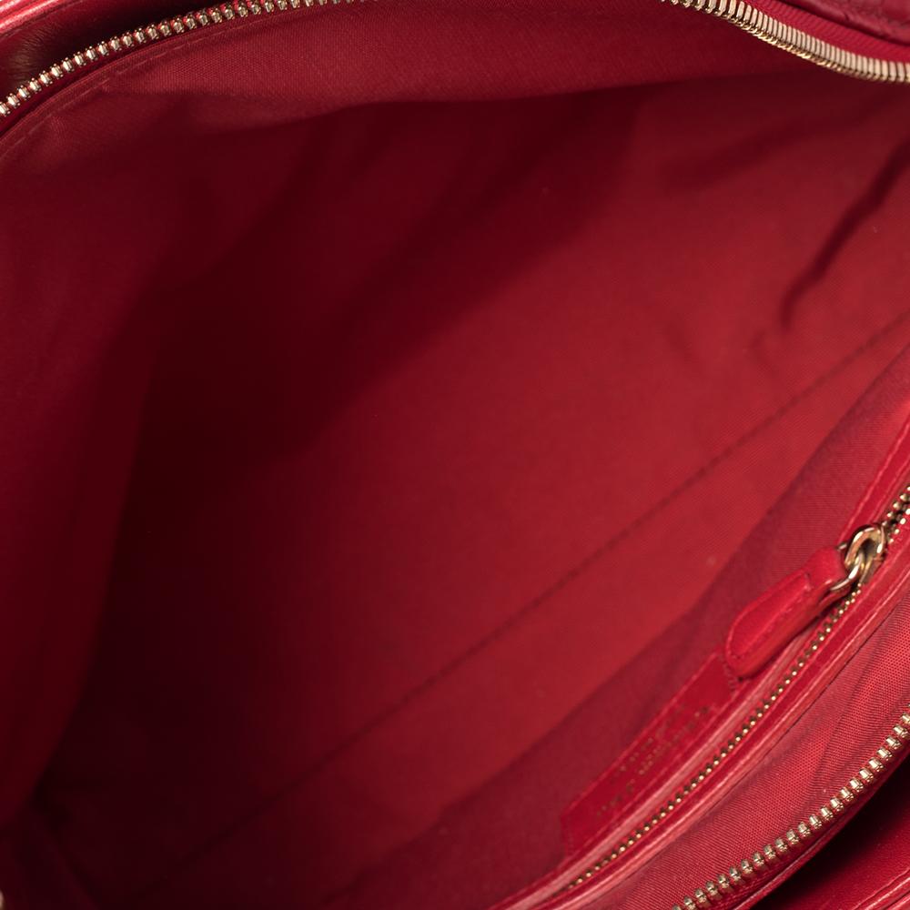 Dior Rotes Cannage Leder Dior Weiche Einkaufstasche 2