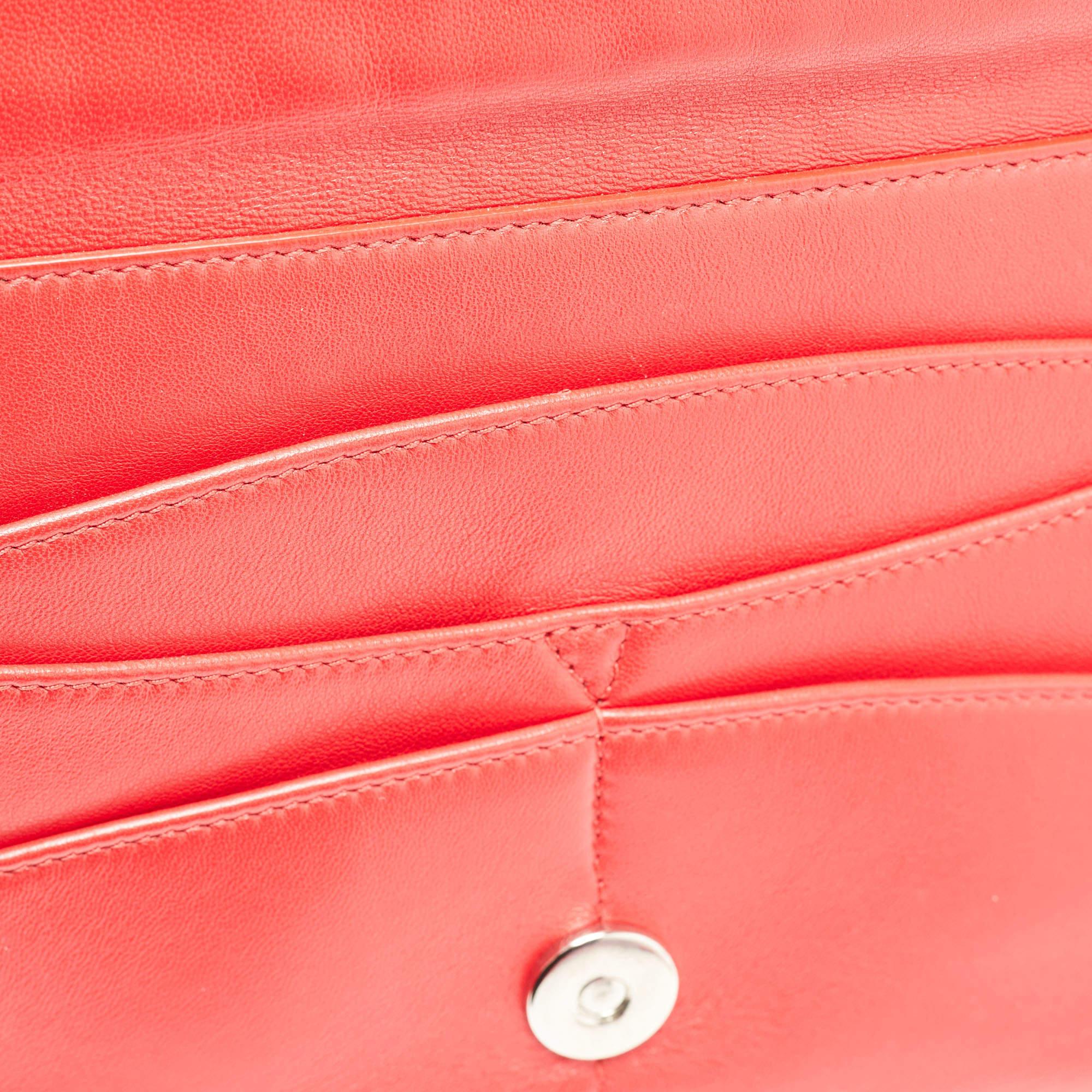 Dior Red Cannage Leather Flap Camera Shoulder Bag 8