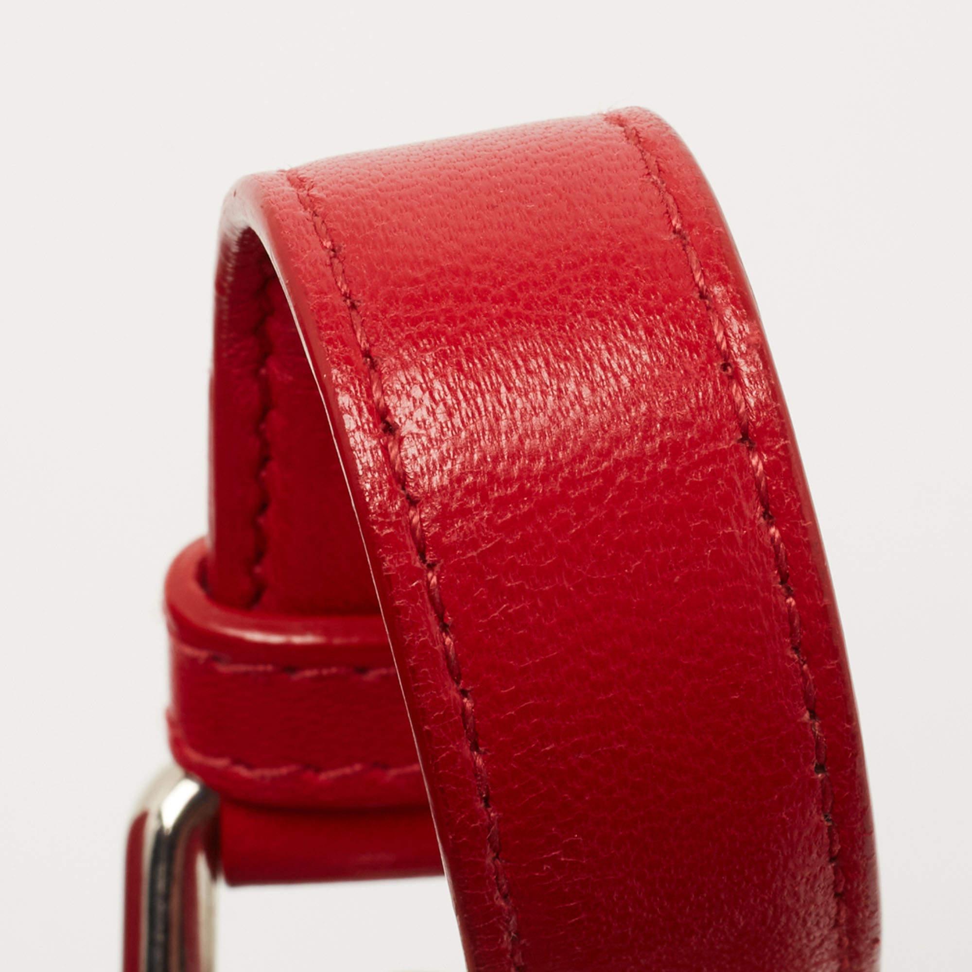 Dior Red Cannage Leather Flap Camera Shoulder Bag 5