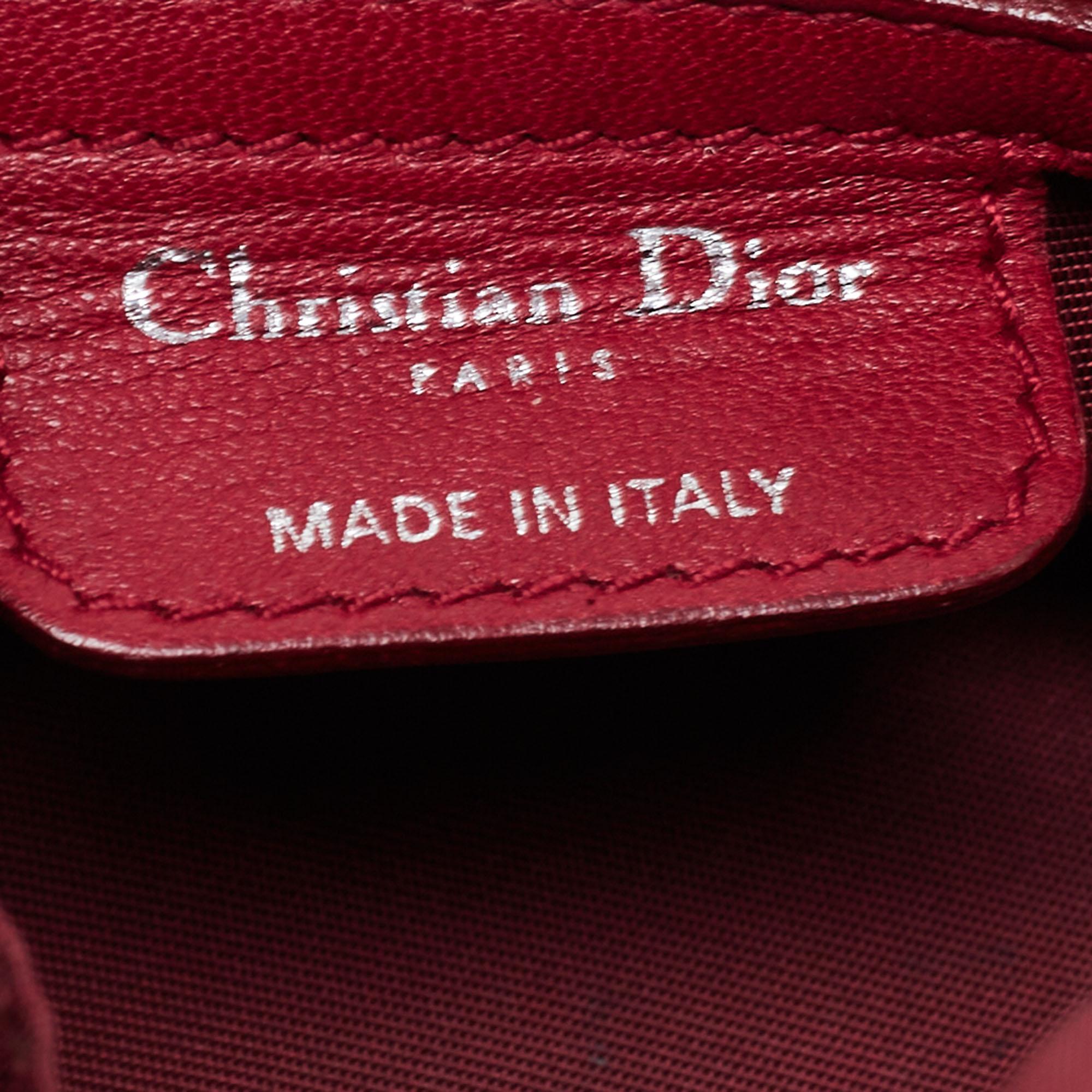 Dior Red Cannage Leather Le Trente Hobo 3