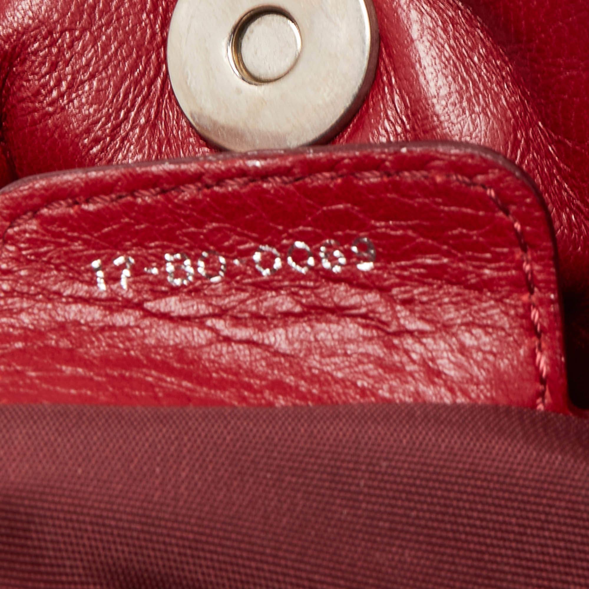 Dior Red Cannage Leather Le Trente Hobo 6