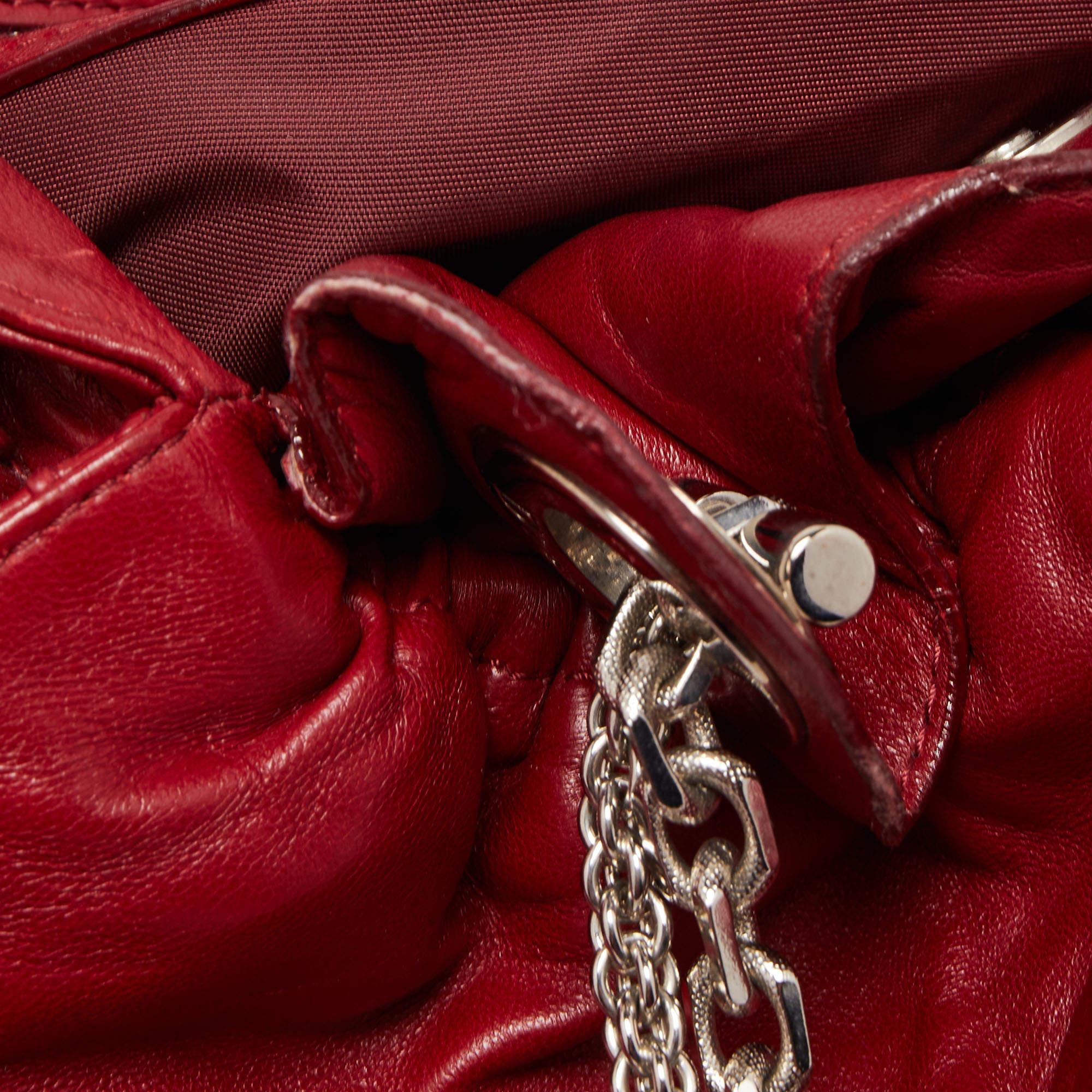 Dior Red Cannage Leather Le Trente Hobo 7