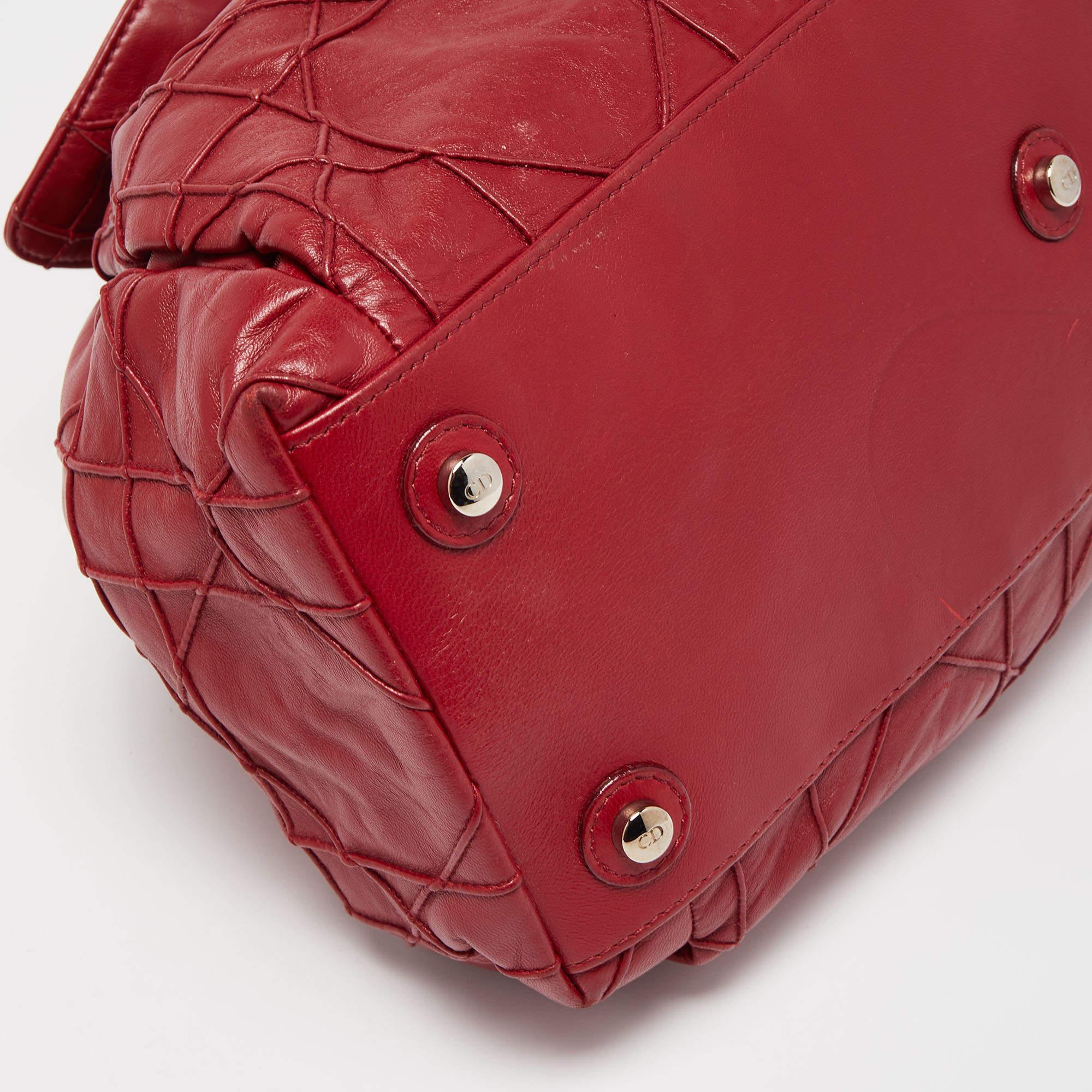Dior Red Cannage Leather Le Trente Hobo 1