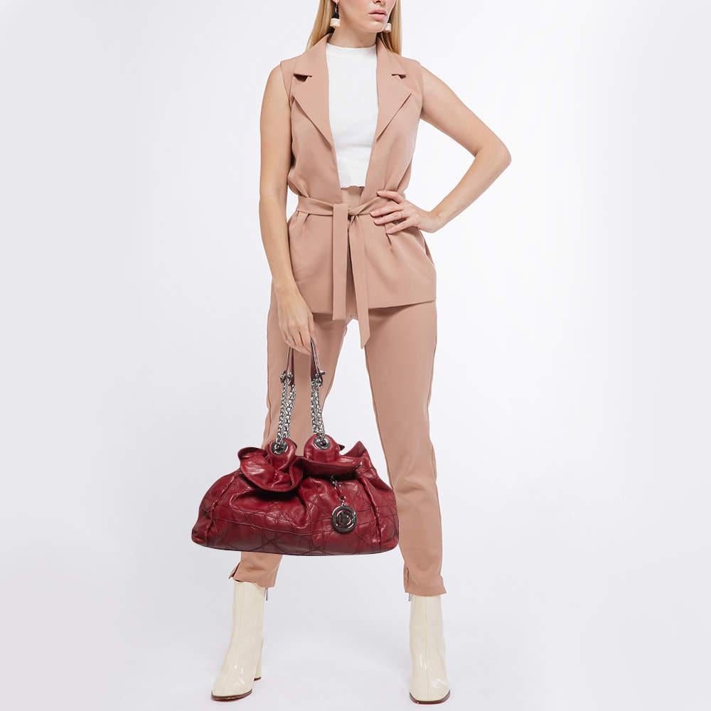 Dior Red Cannage Leather Le Trente Hobo 2