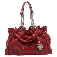 Dior Red Cannage Leather Le Trente Hobo