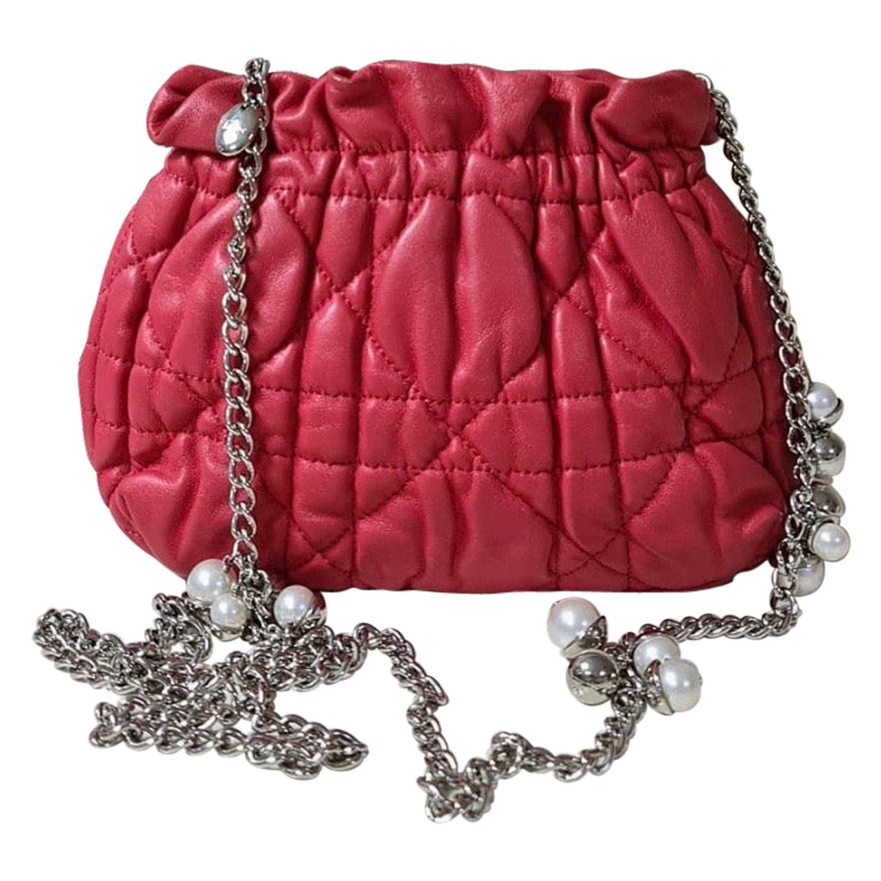 Chanel Quilted Chain Shoulder Bag Red Leather Auction