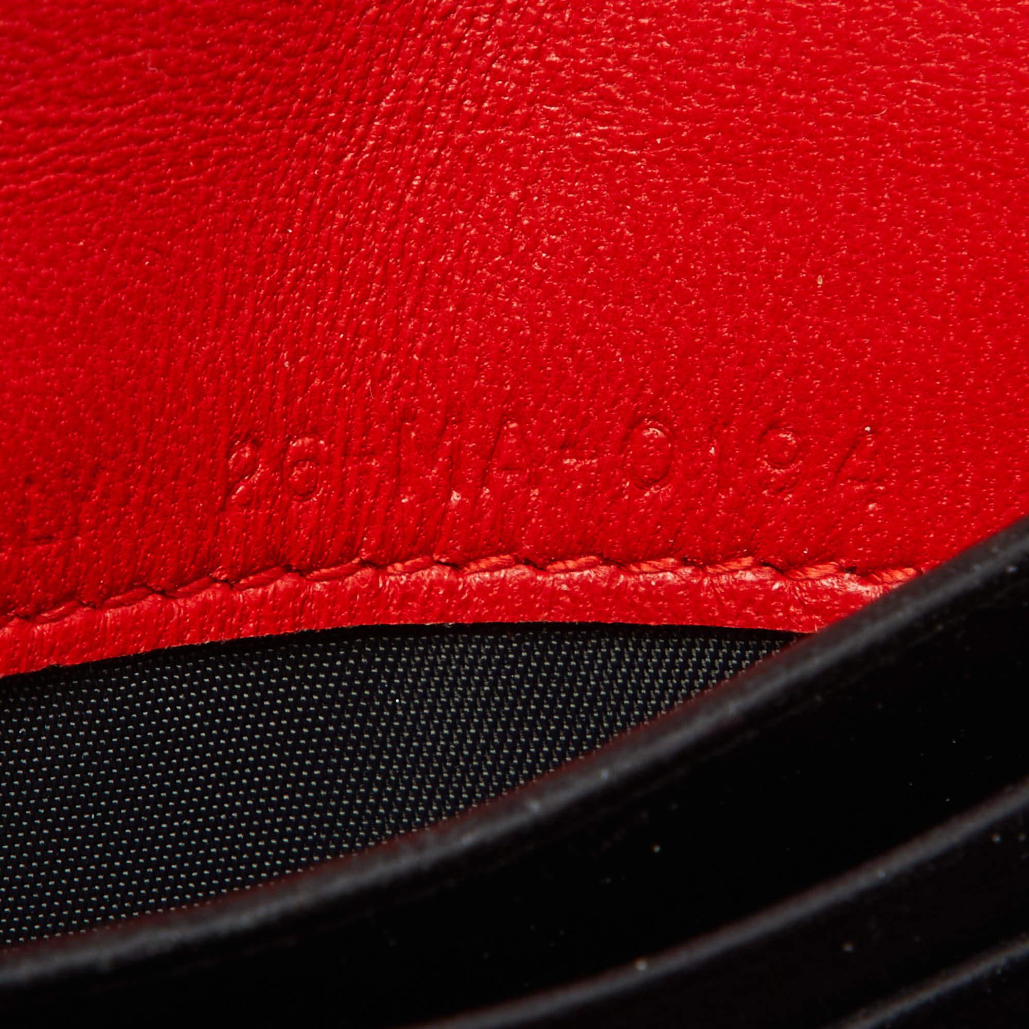 Dior Rote Cannage Leder-Brieftasche Miss Dior kompakt im Angebot 6
