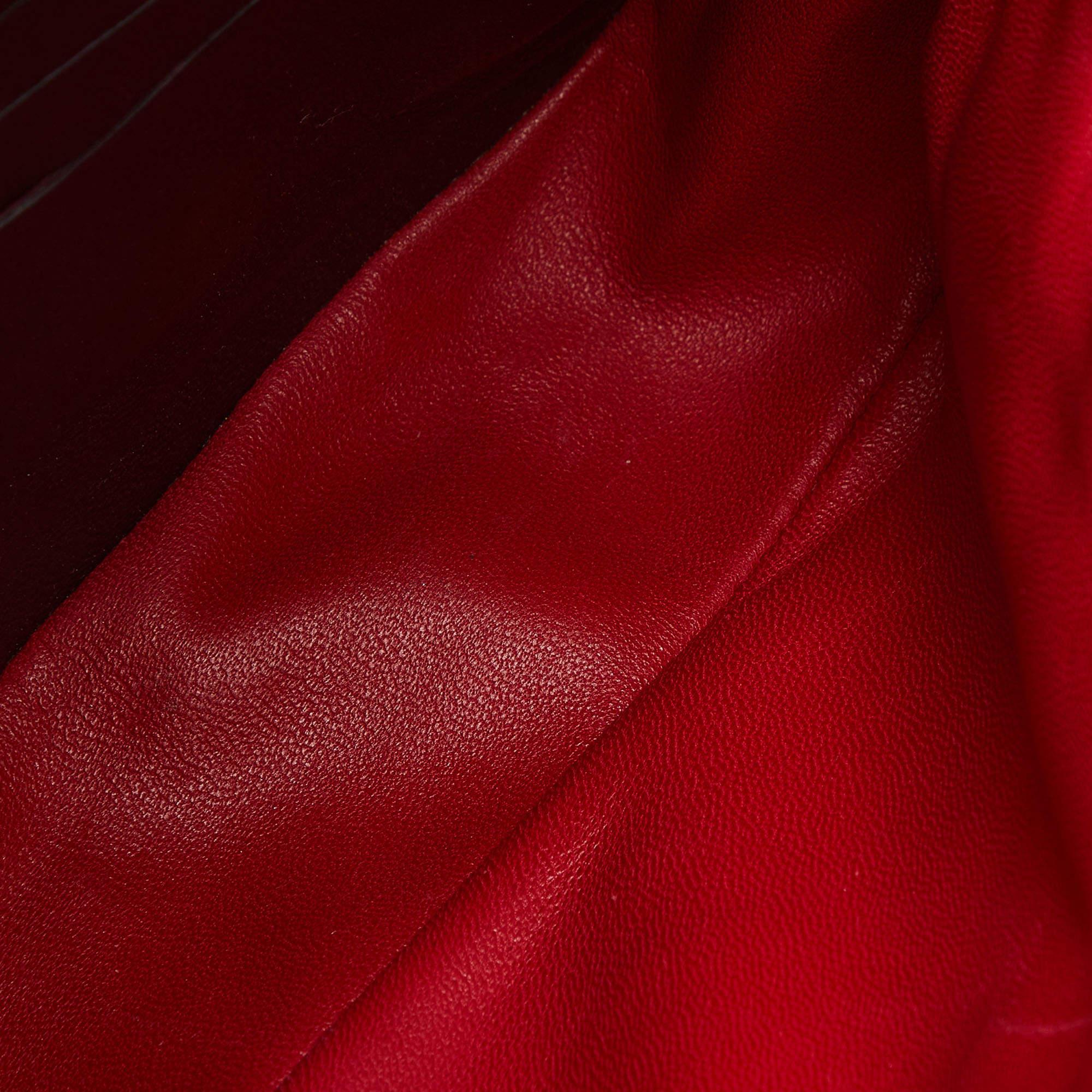 Pochette Miss Dior Promenade en cuir cannage rouge en vente 8