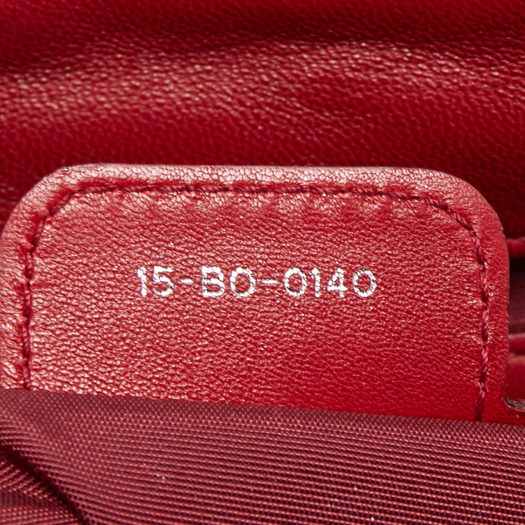 Dior Red Cannage Leather Miss Dior Shoulder Bag 4