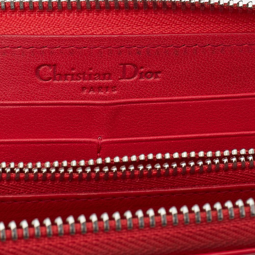 dior wallet red