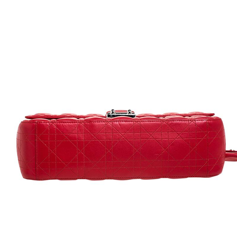 Dior Red Cannage Quilted Leather Large Miss Dior Flap Bag 1