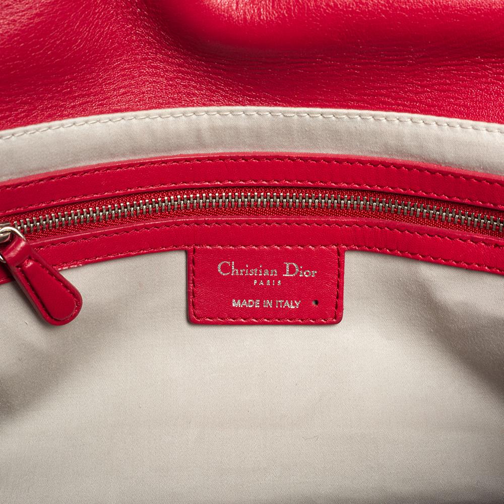Dior Red Cannage Soft Leather Milly La Forêt Shoulder Bag 3