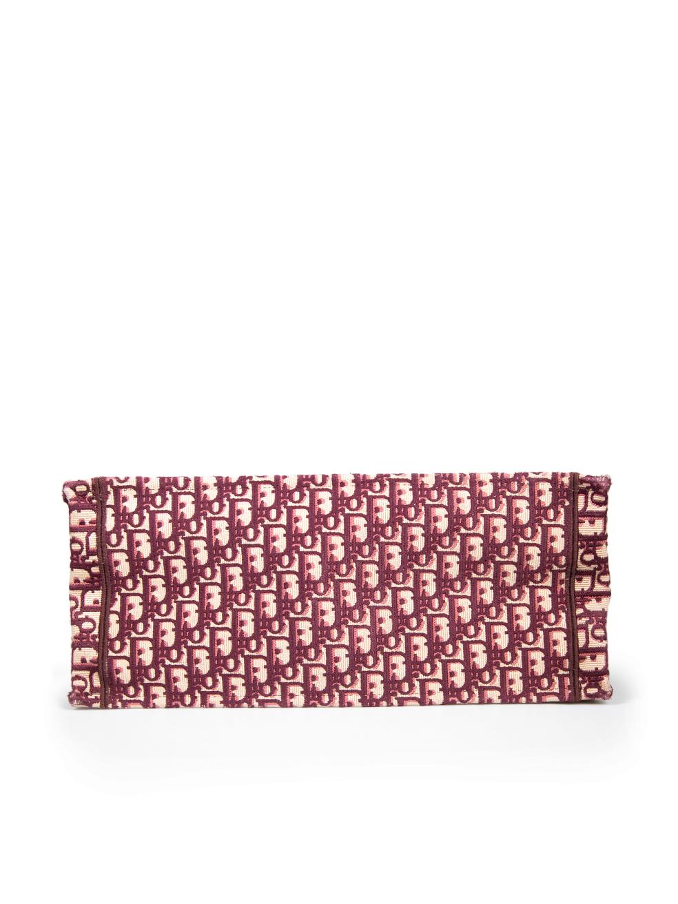 Dior grand sac fourre-tout Oblique en toile rouge Pour femmes en vente