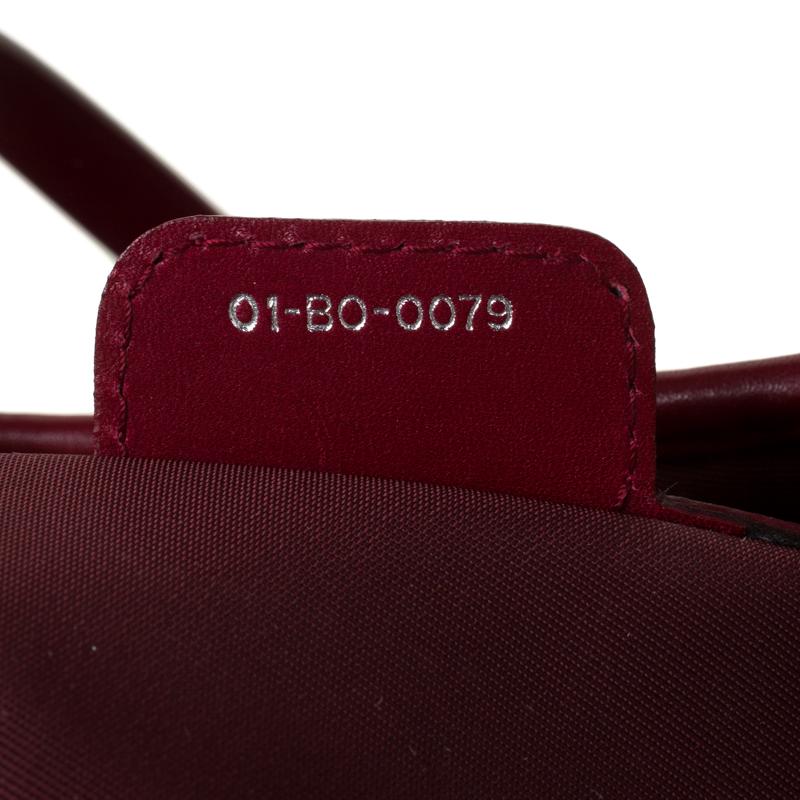 Dior Red Coated Canvas Small Panarea Tote 2