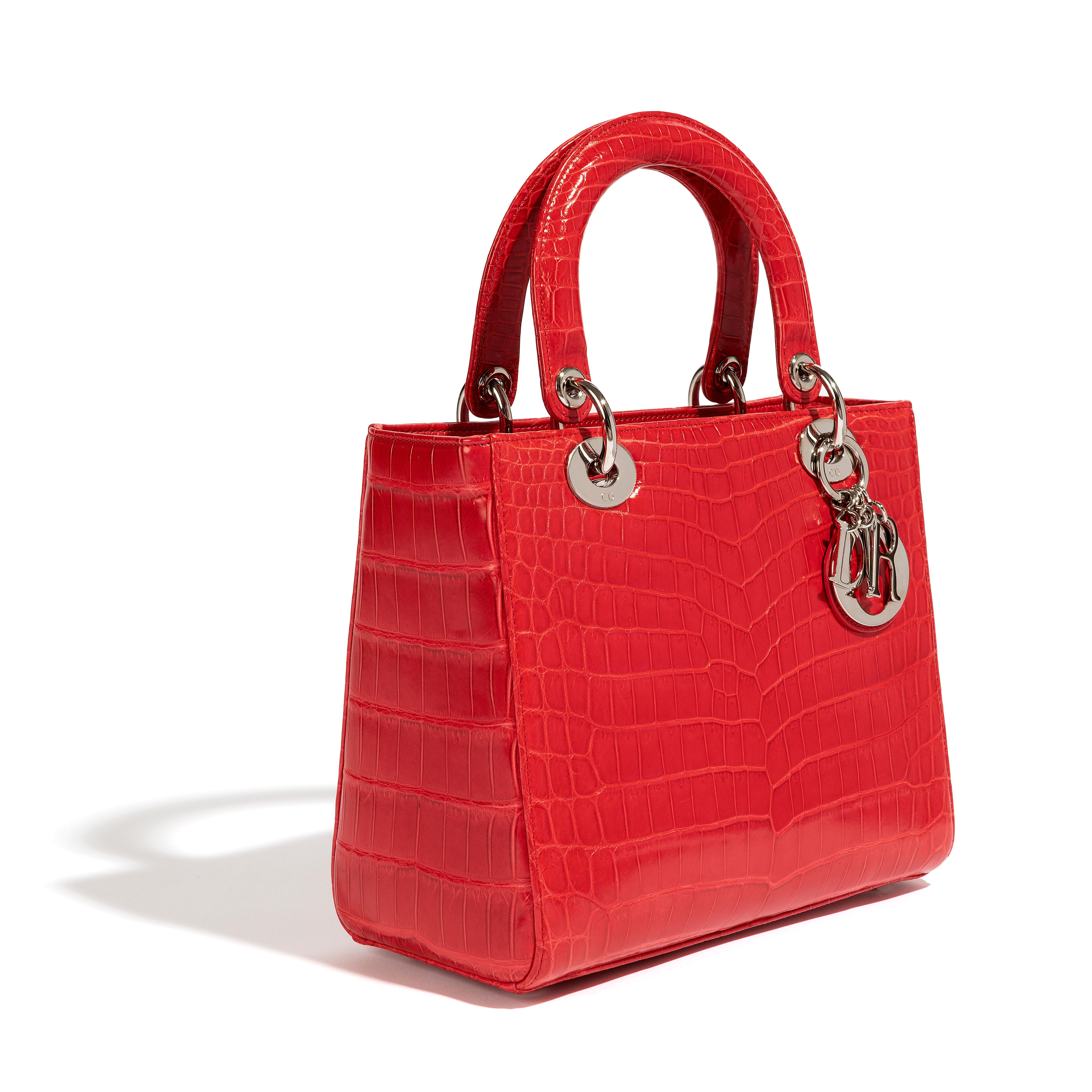 Dior Red Lady Dior In Excellent Condition For Sale In London, GB