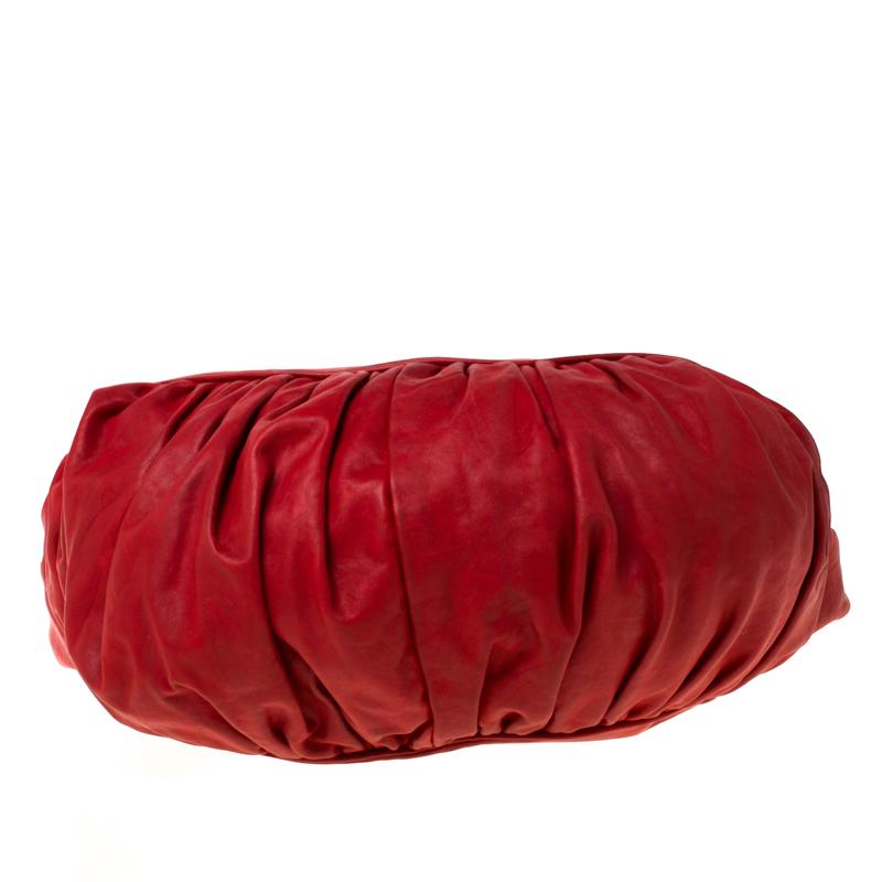 Dior Red Leather Gypsy Hobo 4