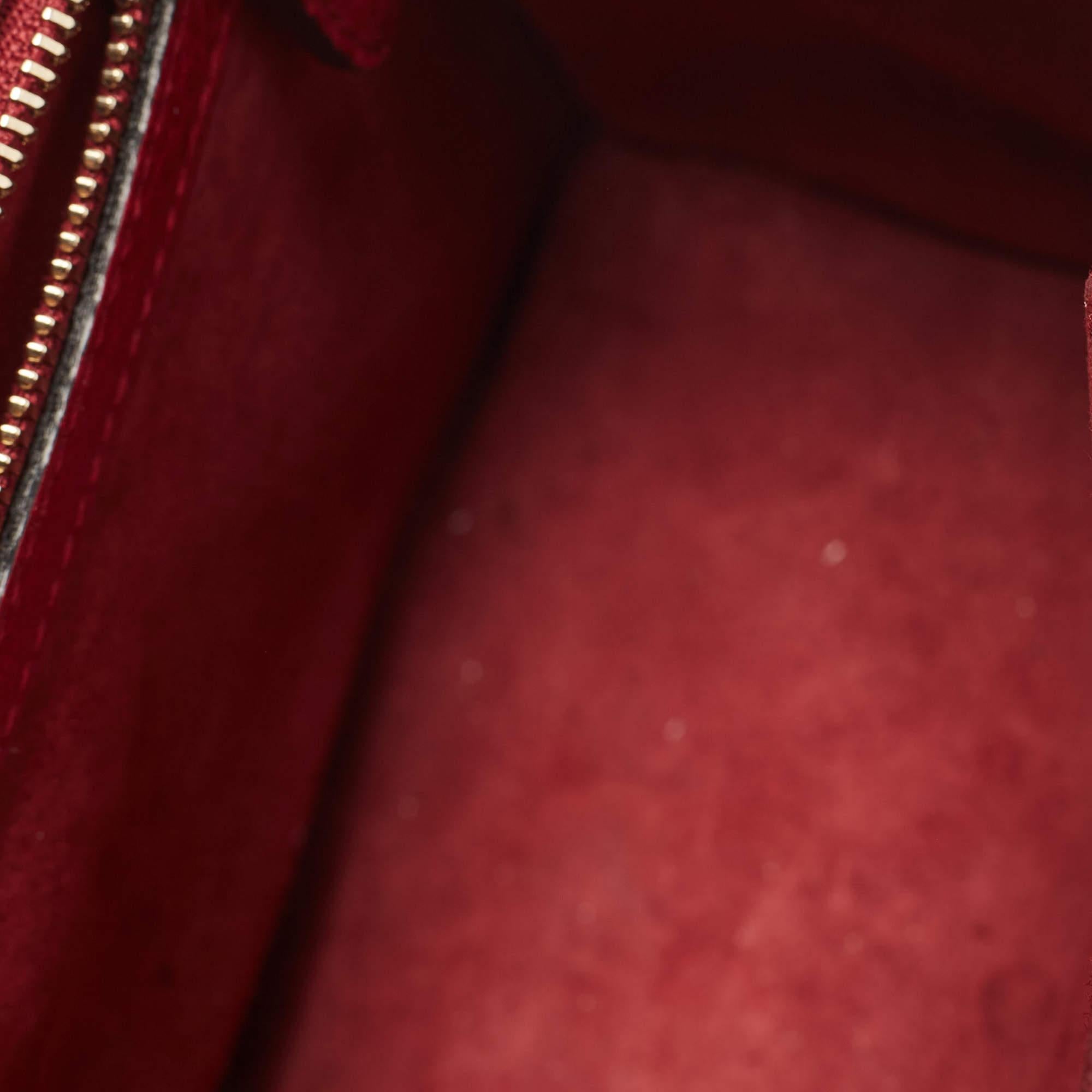 Dior Red Leather Medium Diorama Shoulder Bag 7