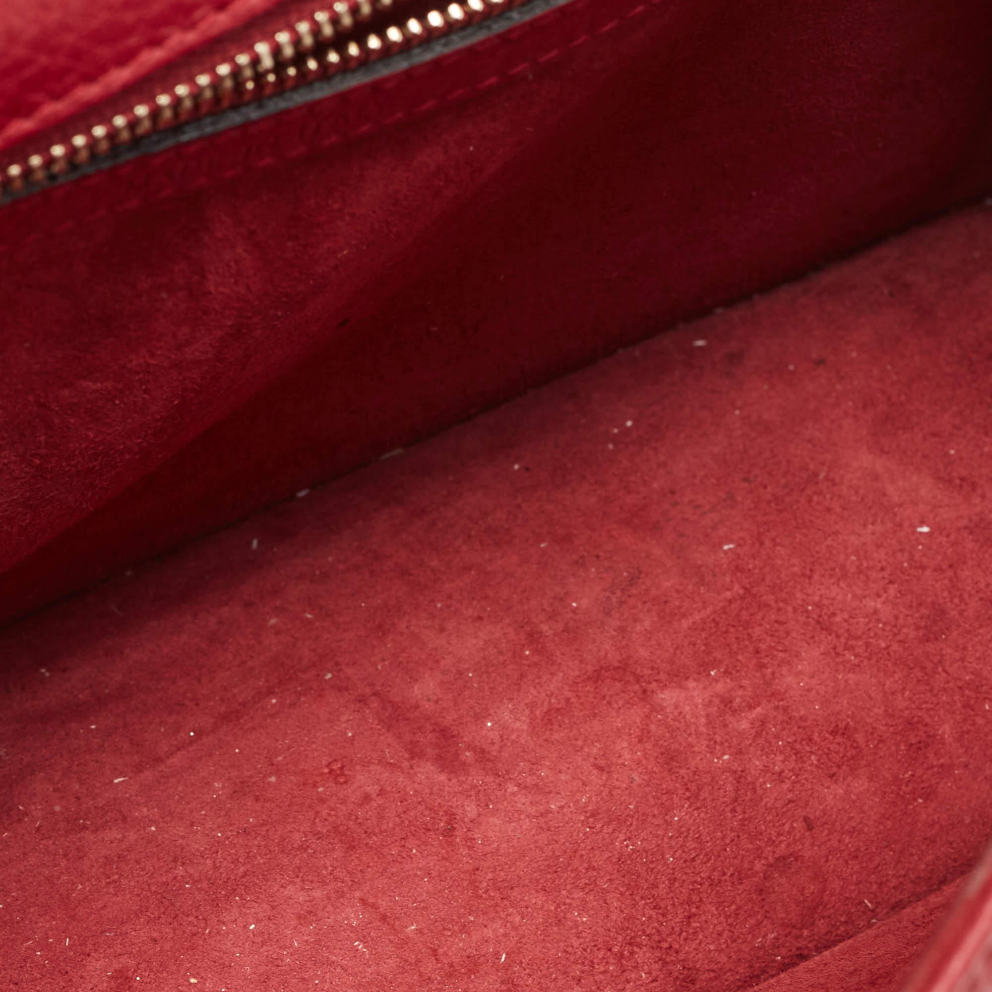 Dior Red Leather Medium Diorama Shoulder Bag 3