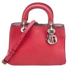 Sac cabas Diorissimo Mini Diorissimo en cuir rouge