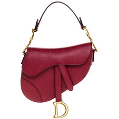 Borsa Dior in pelle rossa