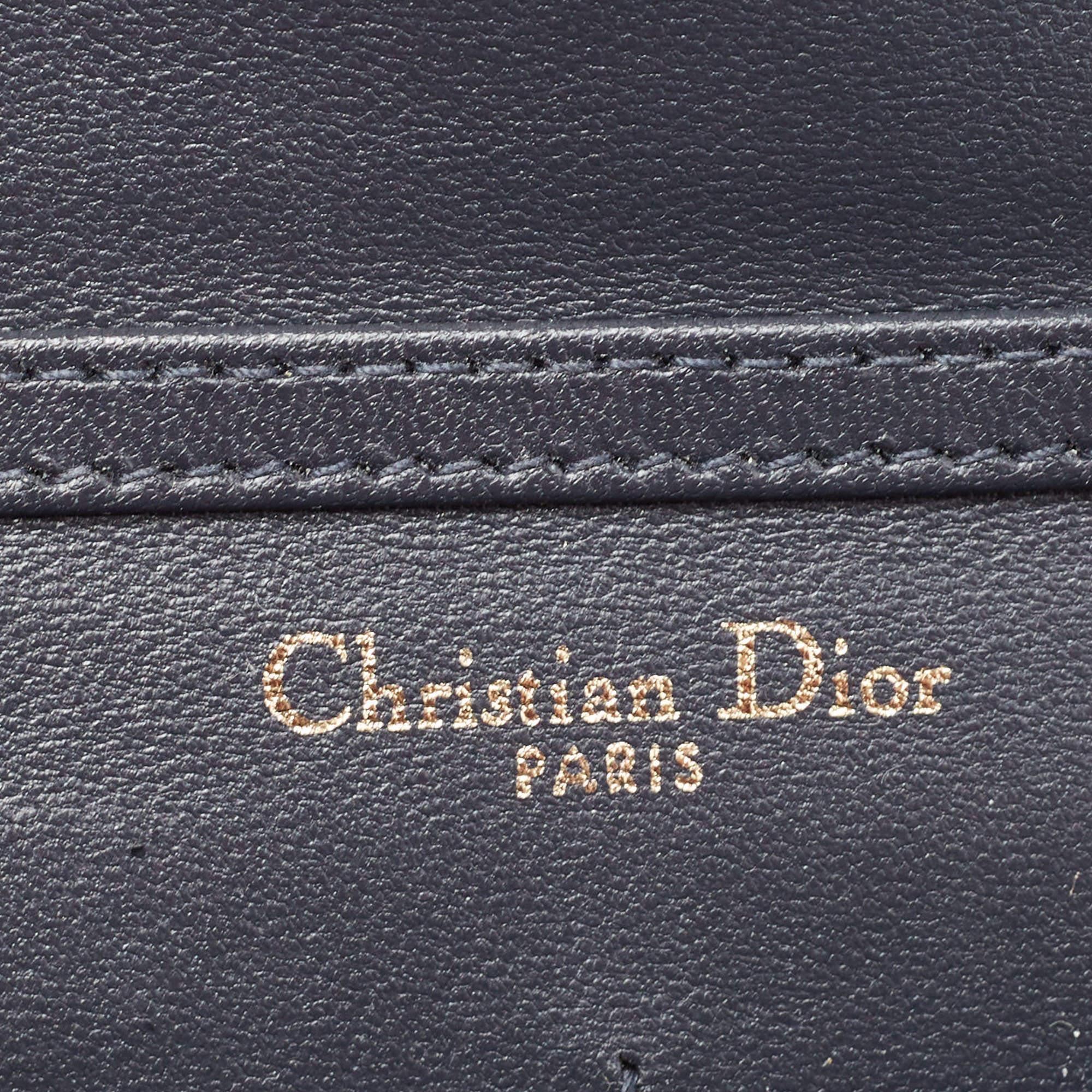 Dior Red Micro Cannage Patent Leather Diorama Wallet On Chain 2