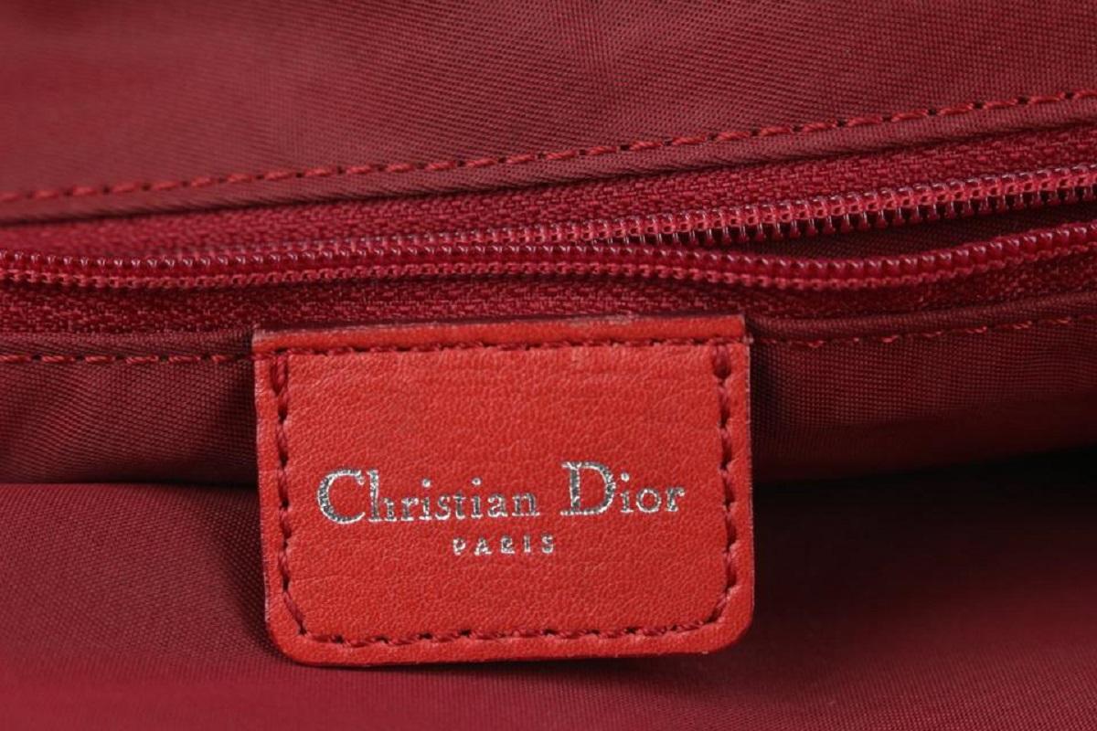 Dior Rote Monogrammierte Einkaufstasche/Tragetasche 98da43 im Angebot 1