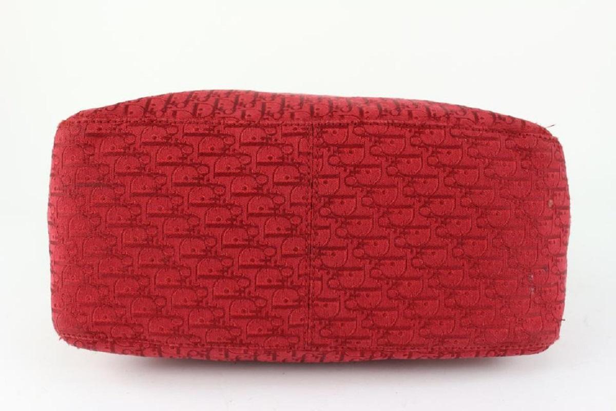 Dior Rote Monogrammierte Einkaufstasche/Tragetasche 98da43 im Angebot 3