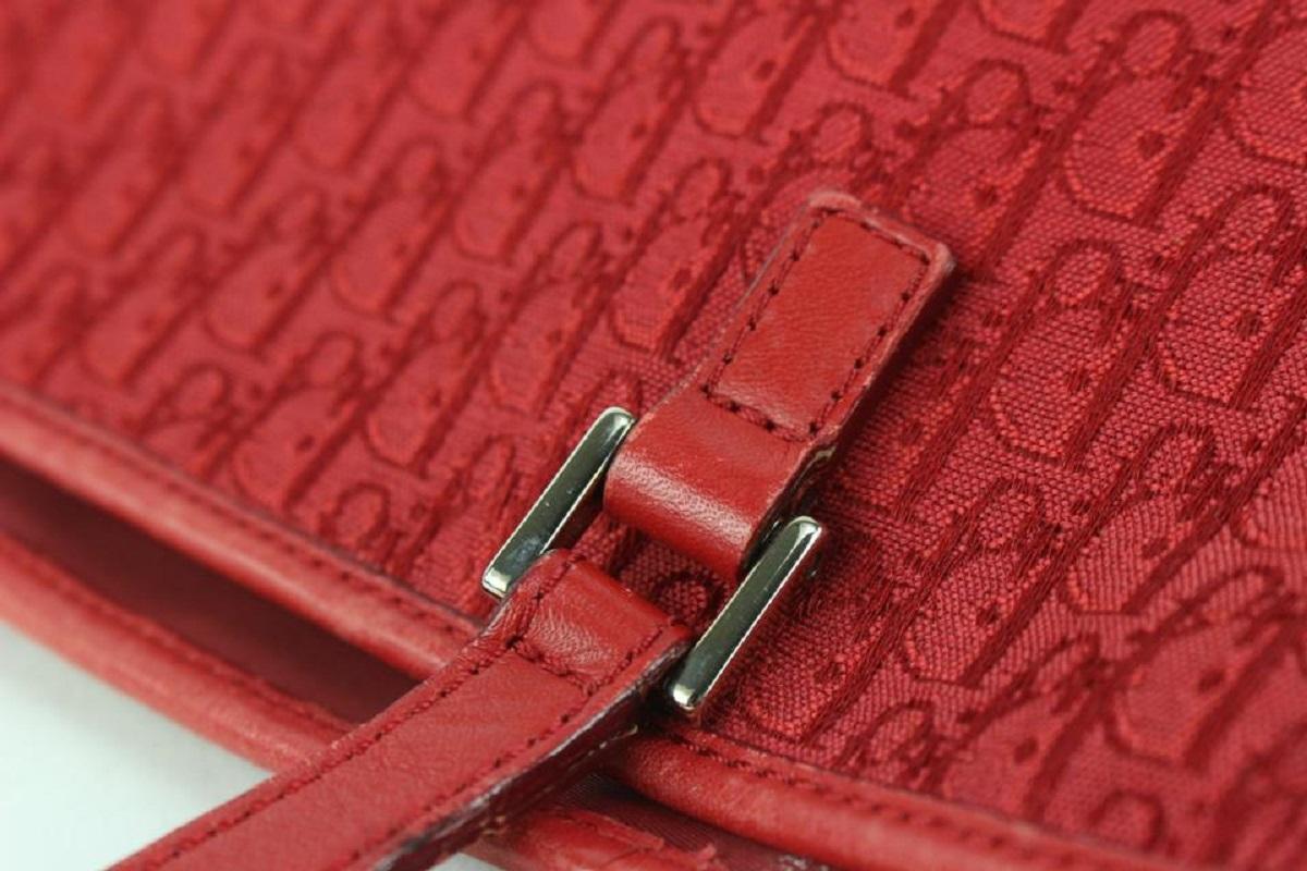 Dior Rote Monogrammierte Einkaufstasche/Tragetasche 98da43 im Angebot 5