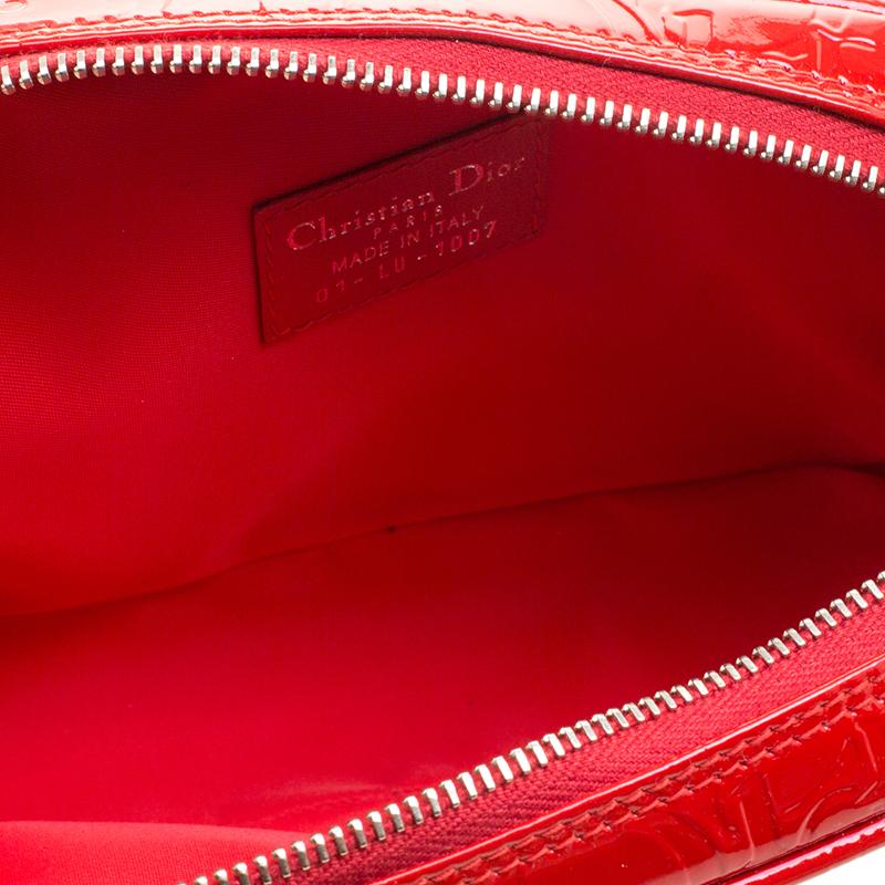 Dior Rote Lackleder-Kosmetiktasche 1