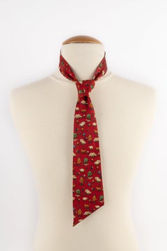 Dior Red Silk Twill Mitzah