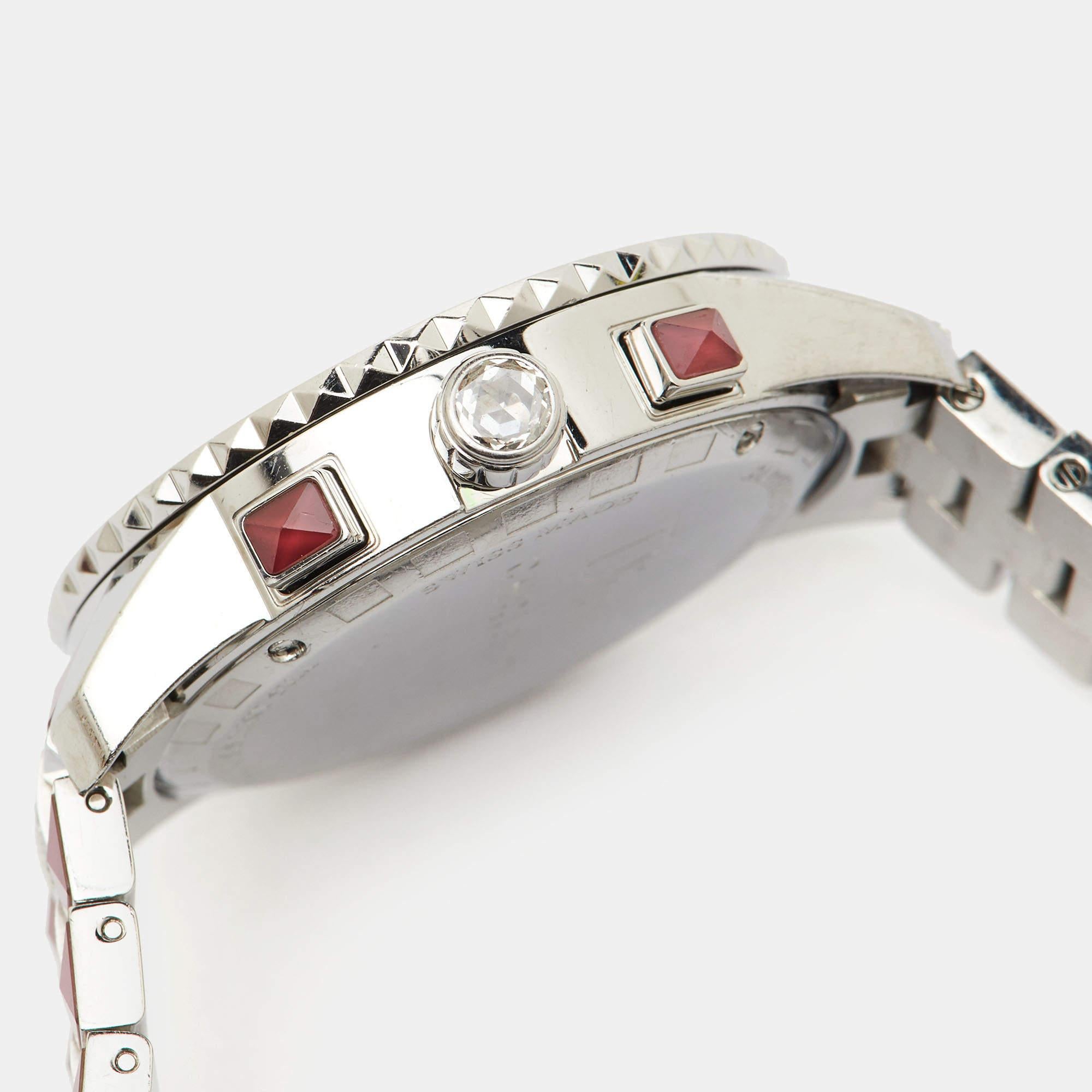 Dior Red Stainless Steel Diamond Limited Edition Christal CD11413FM001 Women's W 5