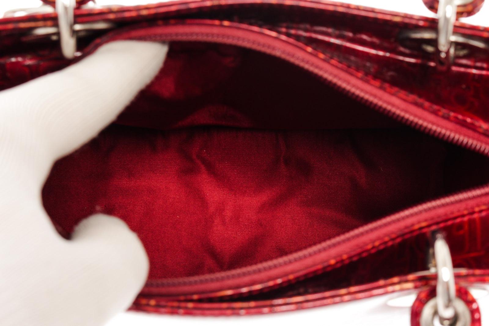 Dior Rote Trotter Lady Medium Handtasche 2
