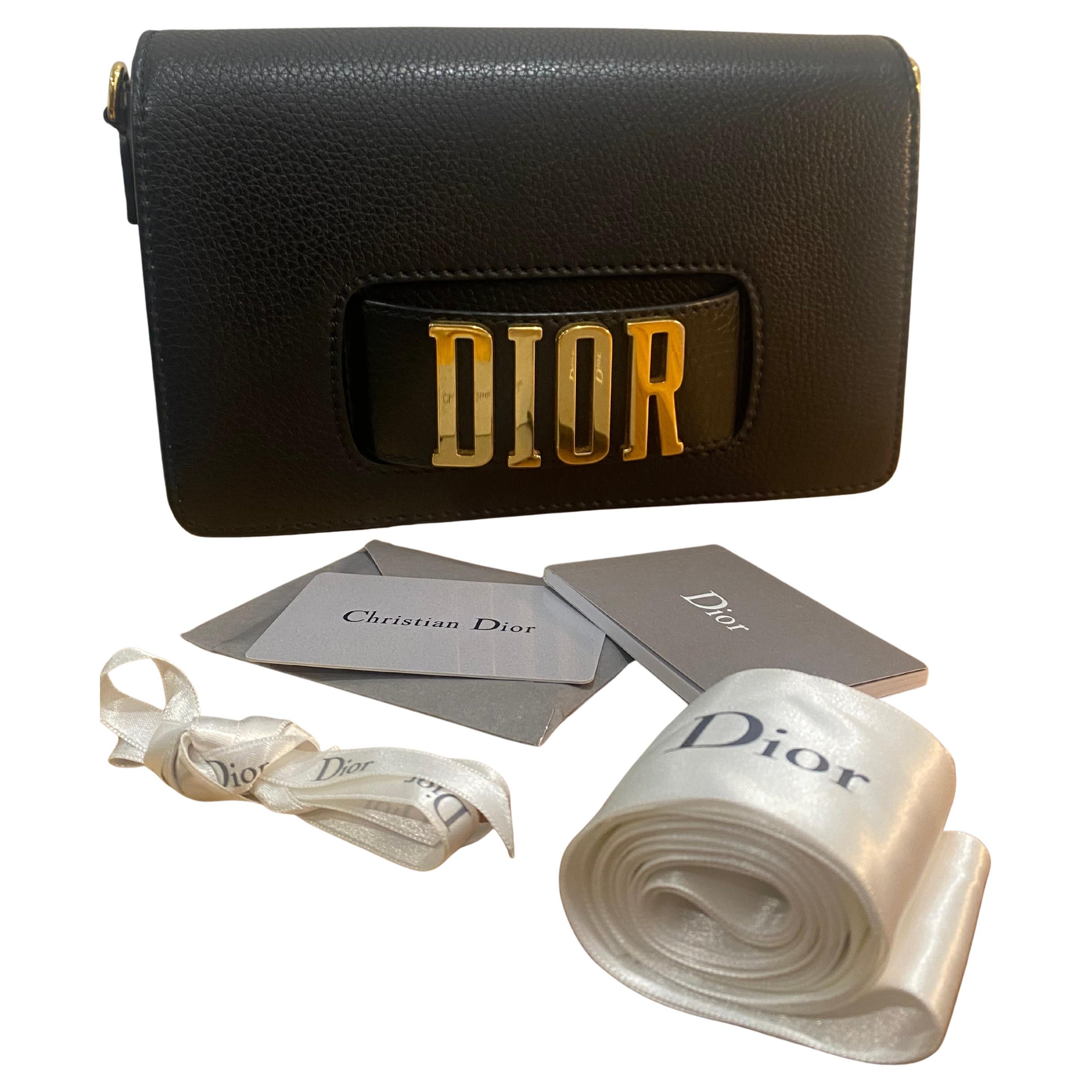 Dior Revolution (DioRevolution) Leather Shoulder CrossBody Flap Bag COA Like New