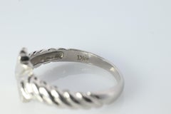 Dior ring. Christian Dior Platinum Pt900 Three Bell band. Minimalist ring