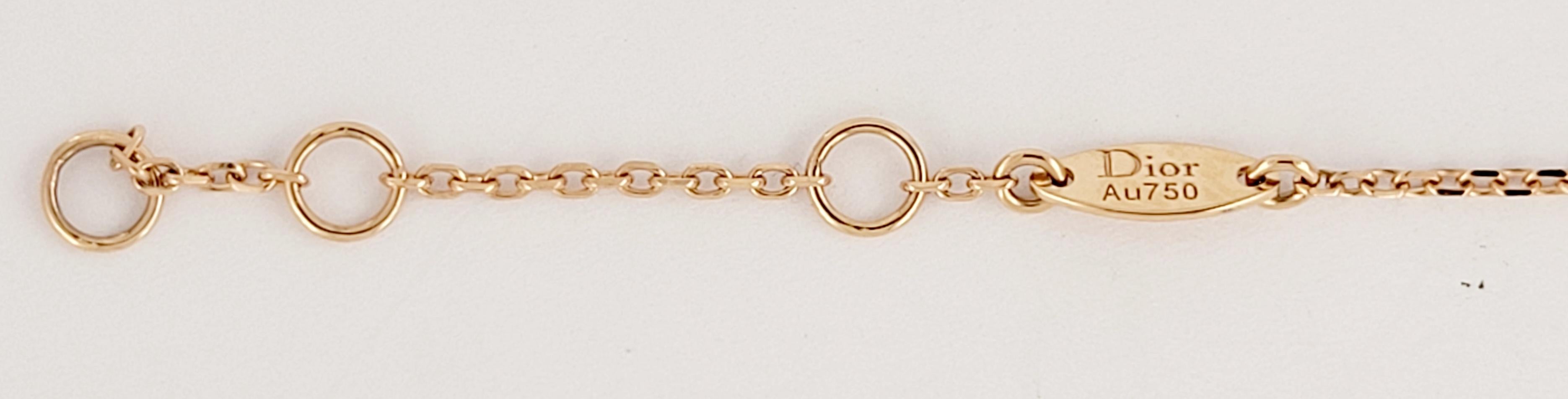 Dior Rose de Vents bracelet en or rose 18 carats rubis et MOP Neuf - En vente à New York, NY
