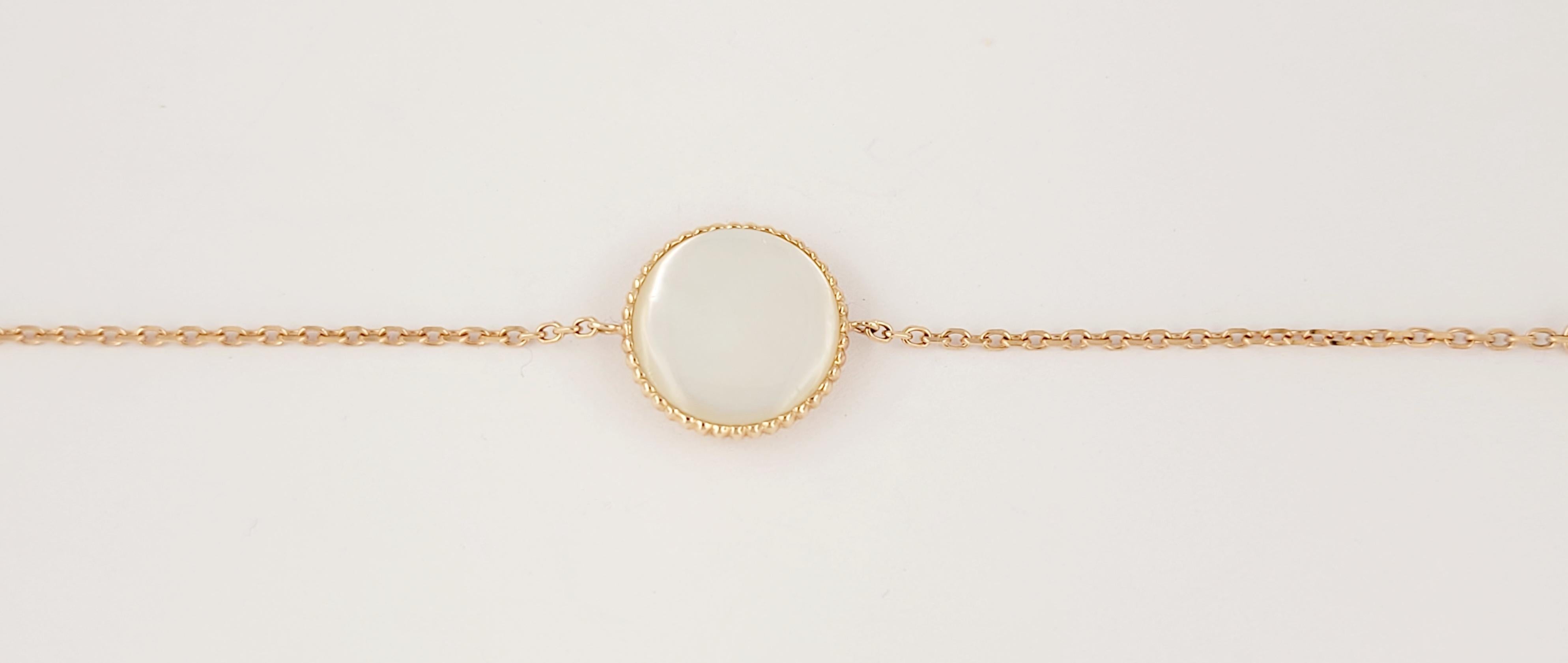 Dior Rose de Vents bracelet en or rose 18 carats rubis et MOP Pour femmes en vente